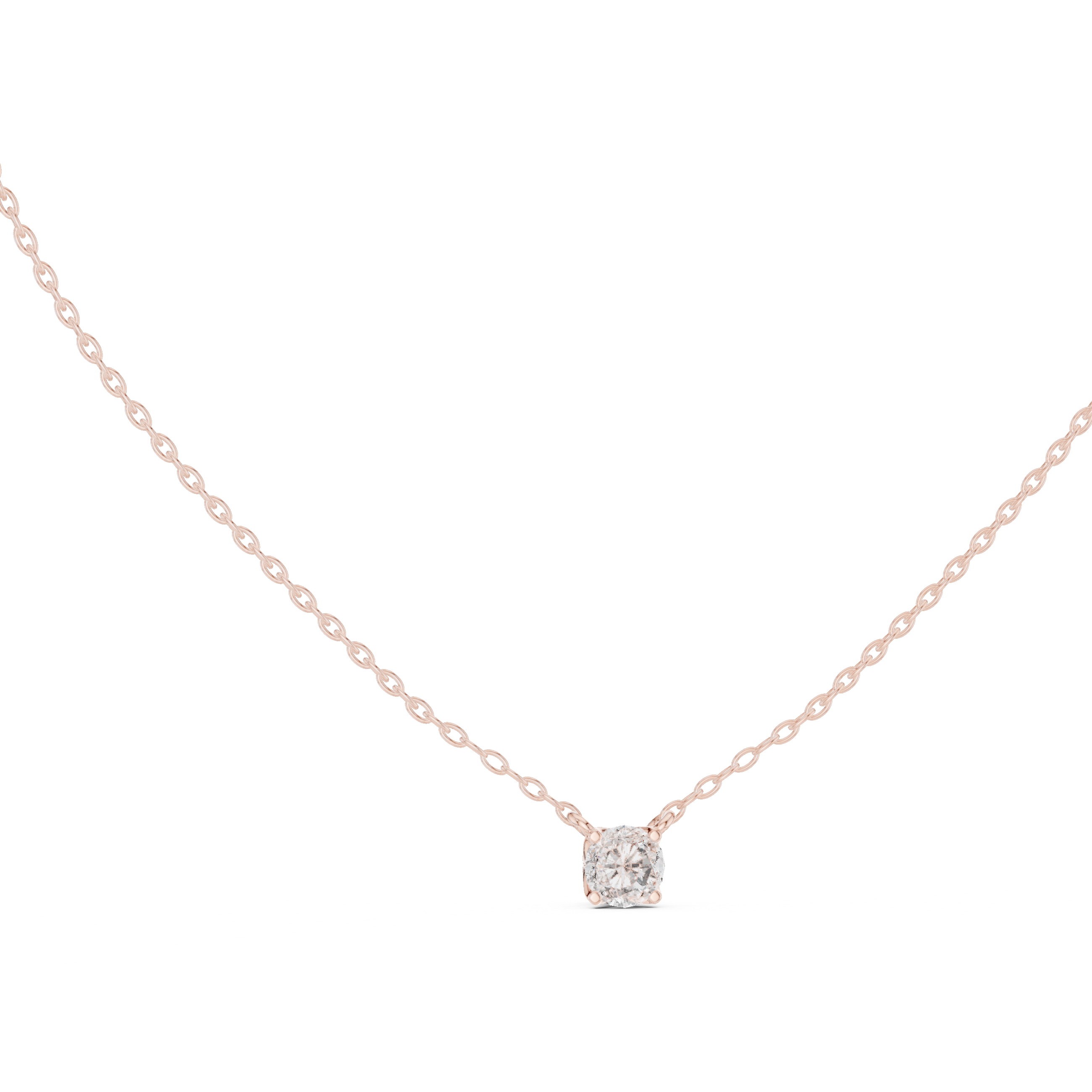 Sparkling Round Diamond Pendant