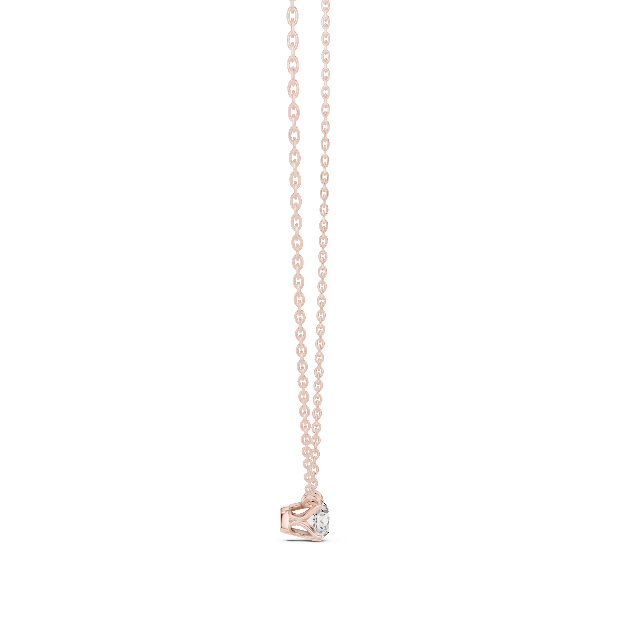 Sparkling Round Diamond Pendant