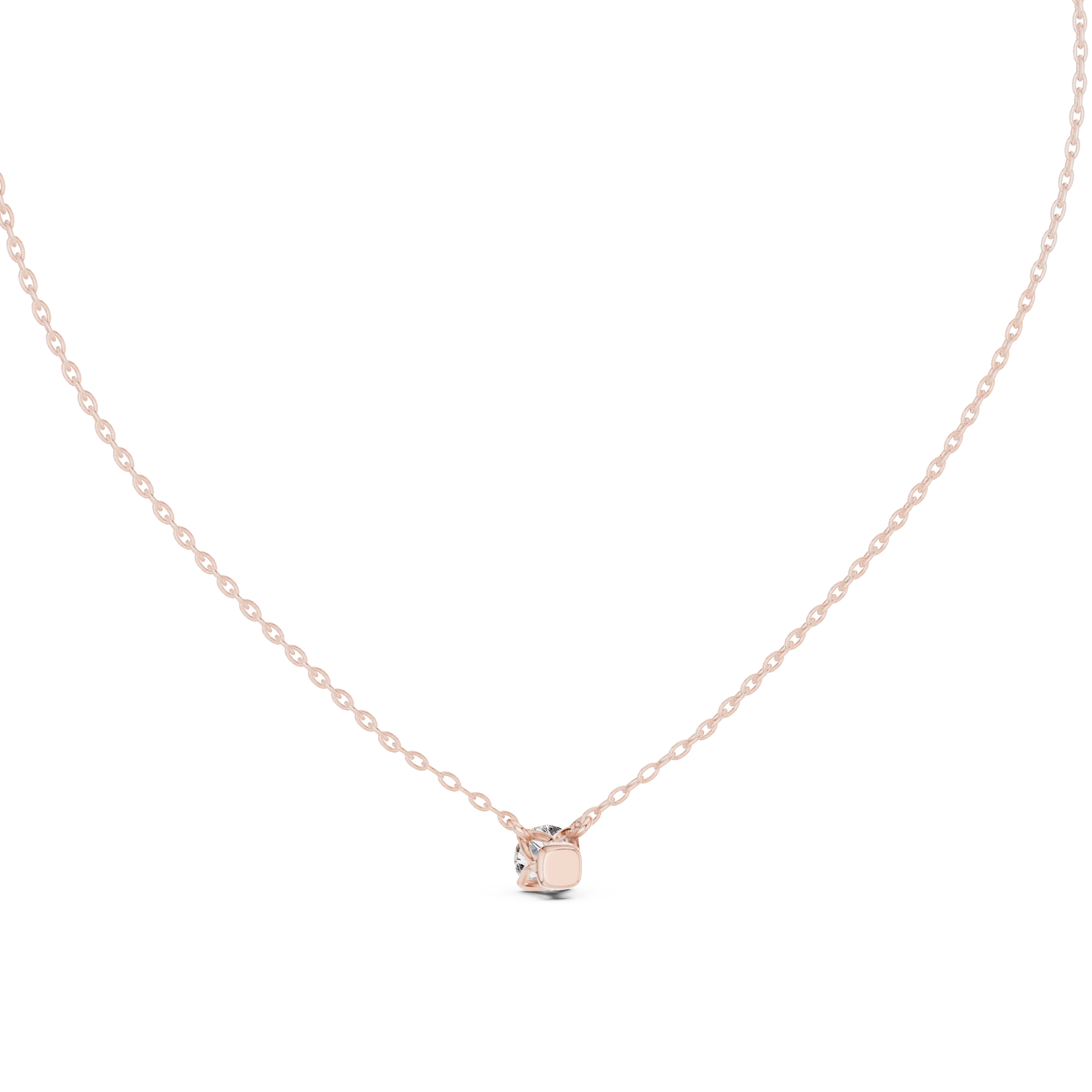Sparkling Round Diamond Pendant
