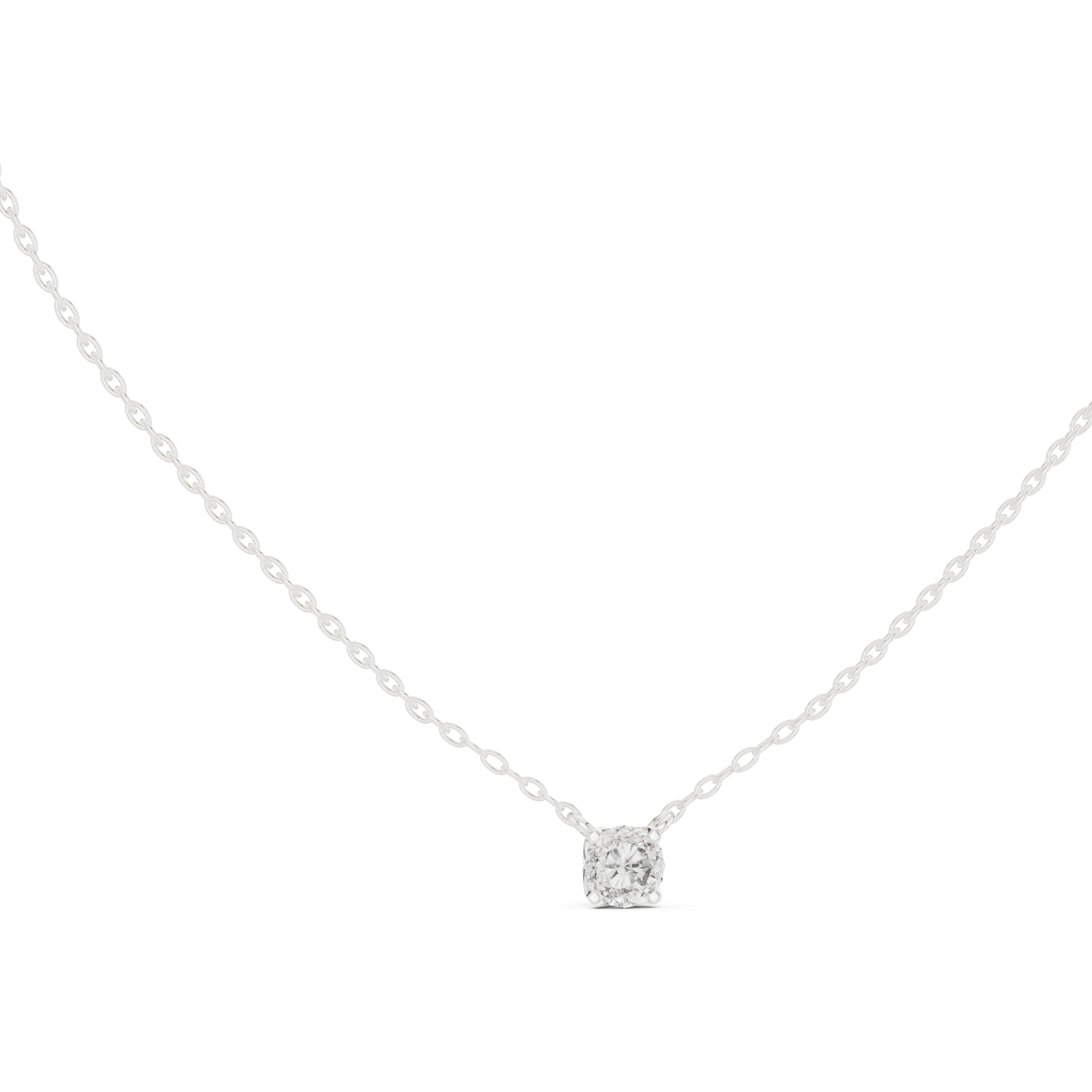 Sparkling Round Diamond Pendant