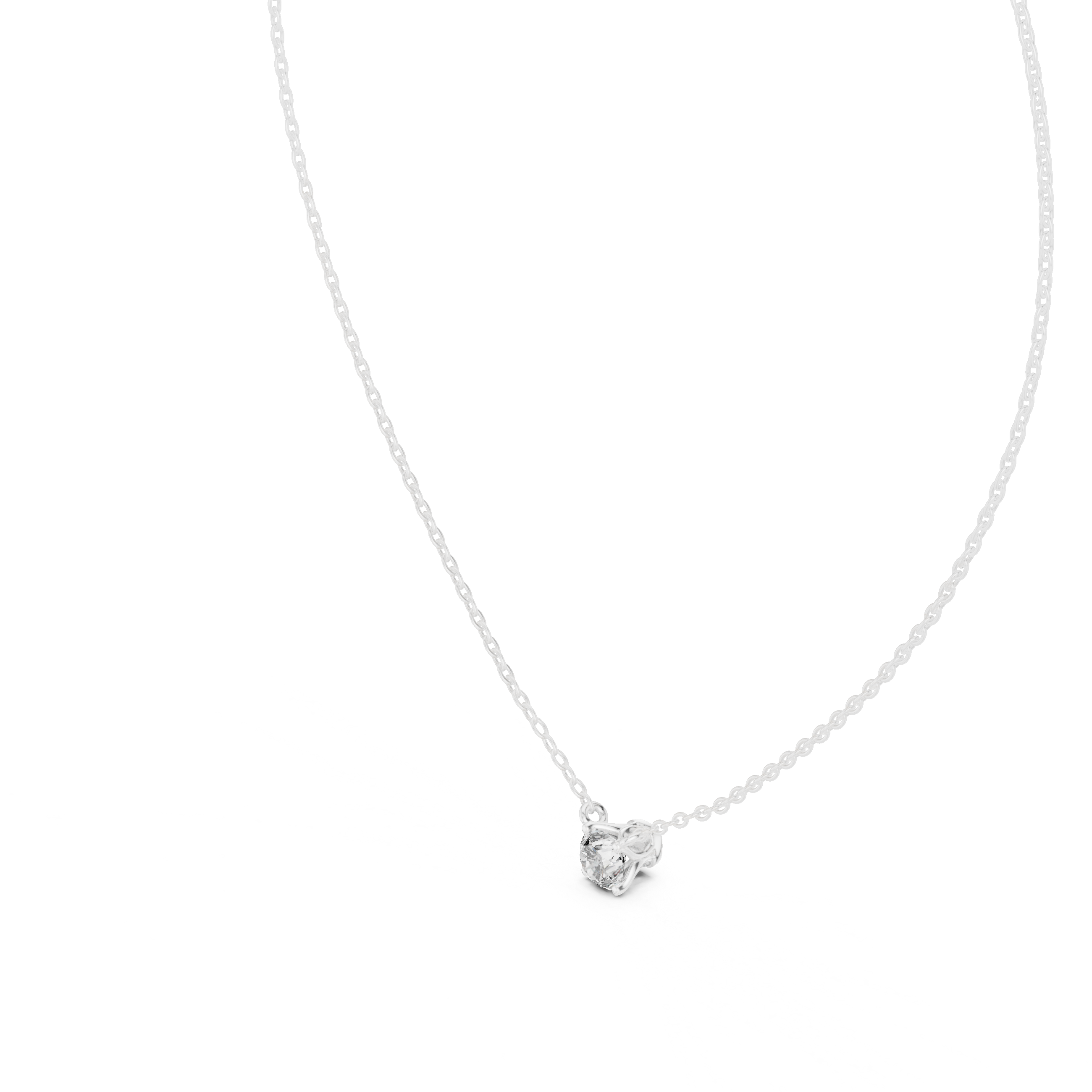 Sparkling Round Diamond Pendant