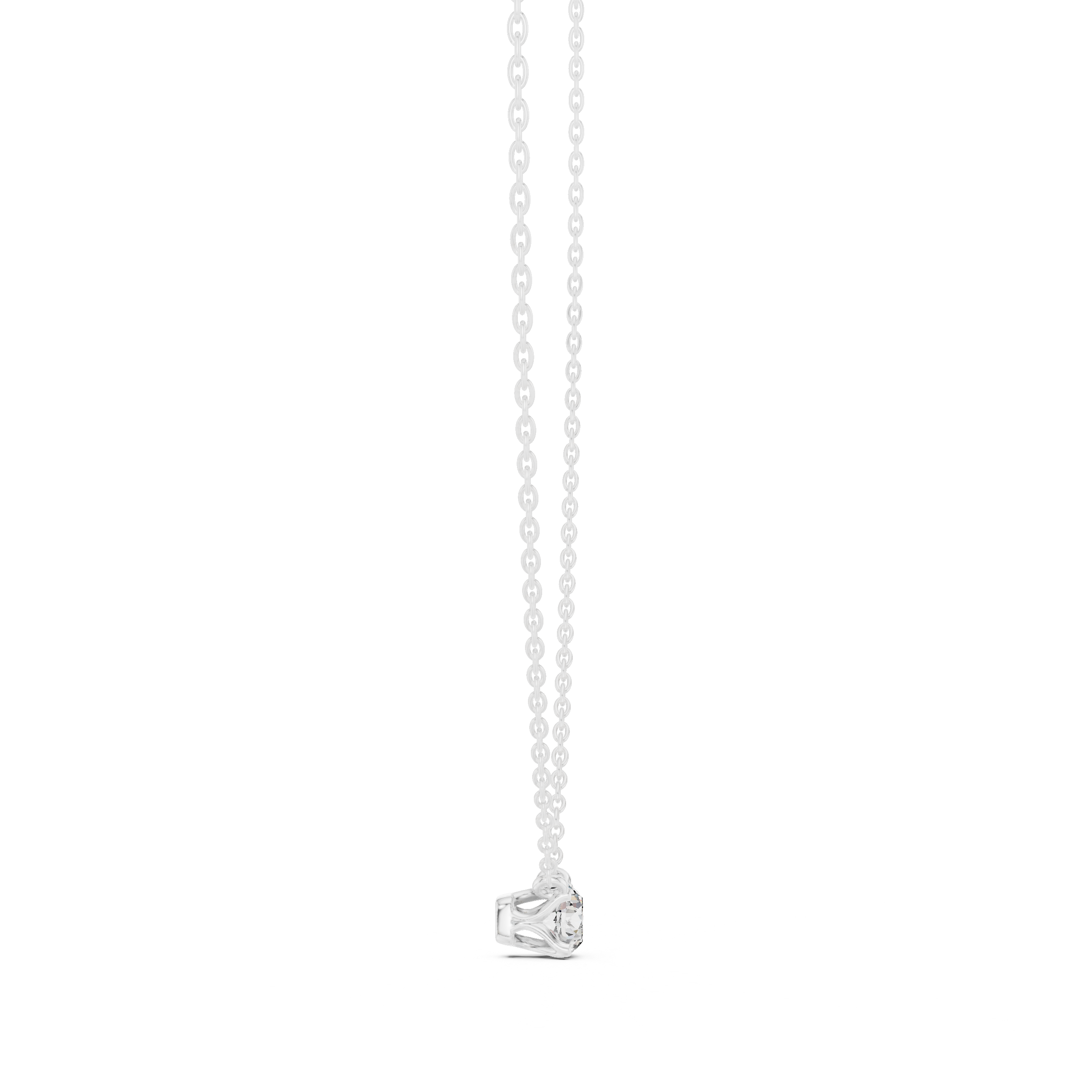 Sparkling Round Diamond Pendant