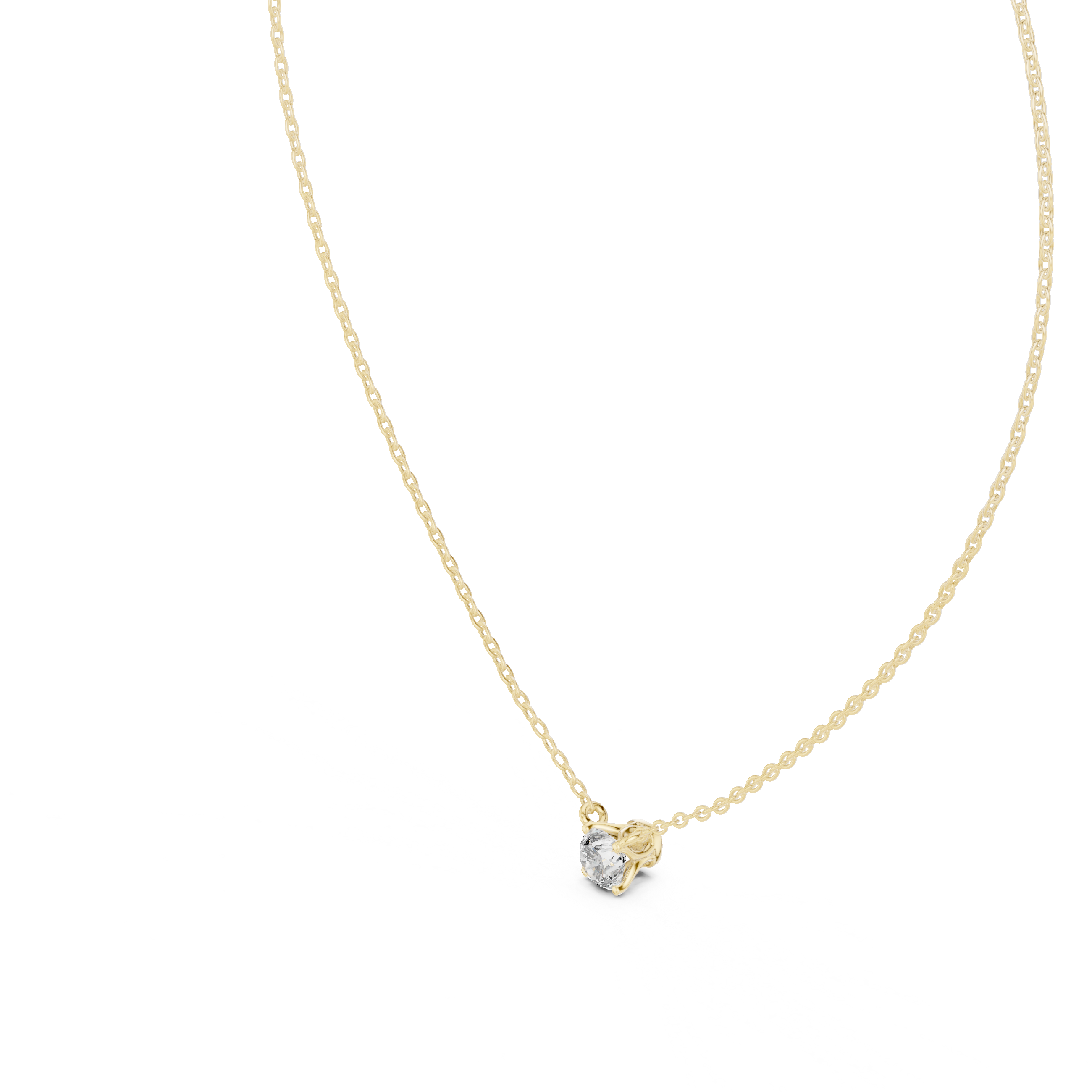 Sparkling Round Diamond Pendant