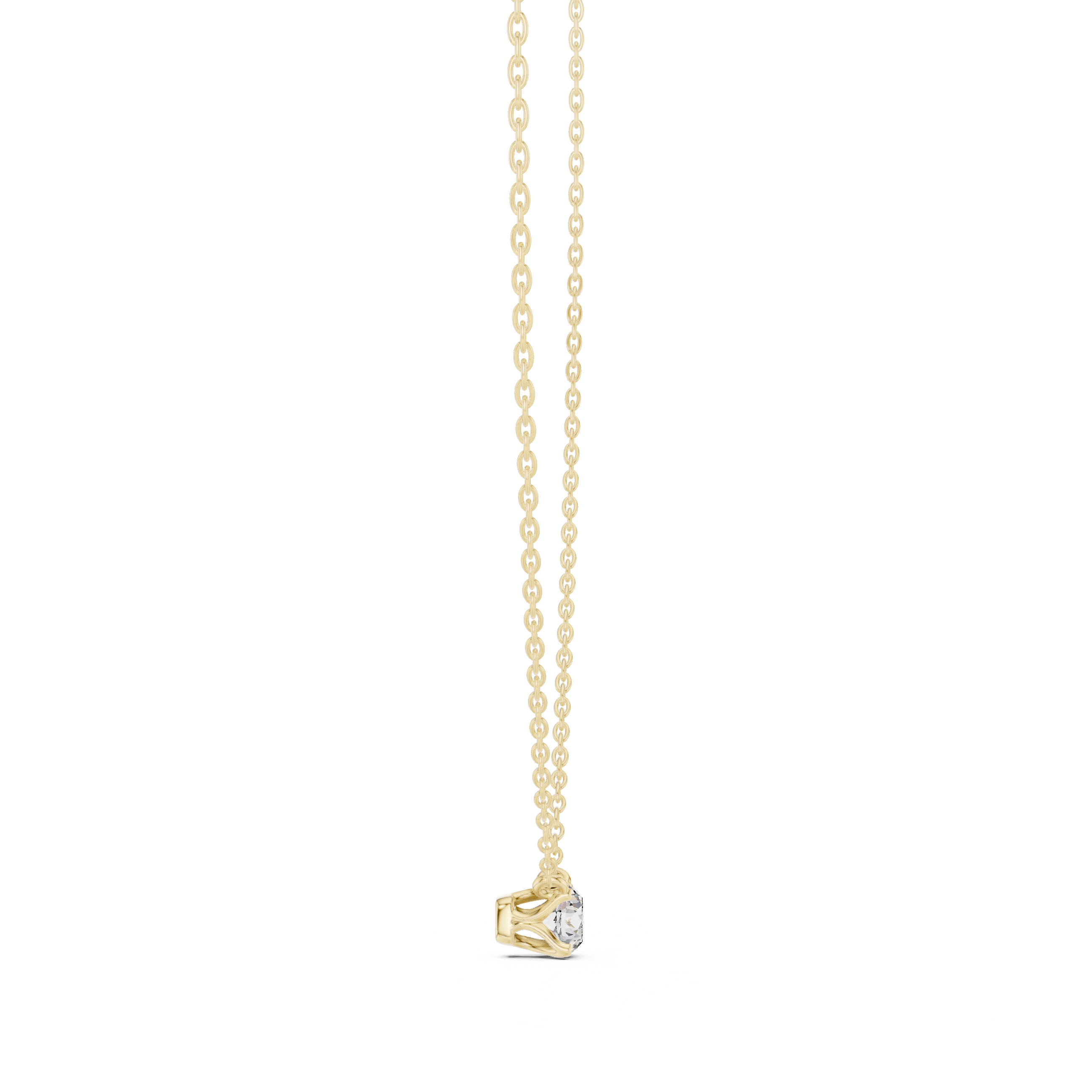 Sparkling Round Diamond Pendant