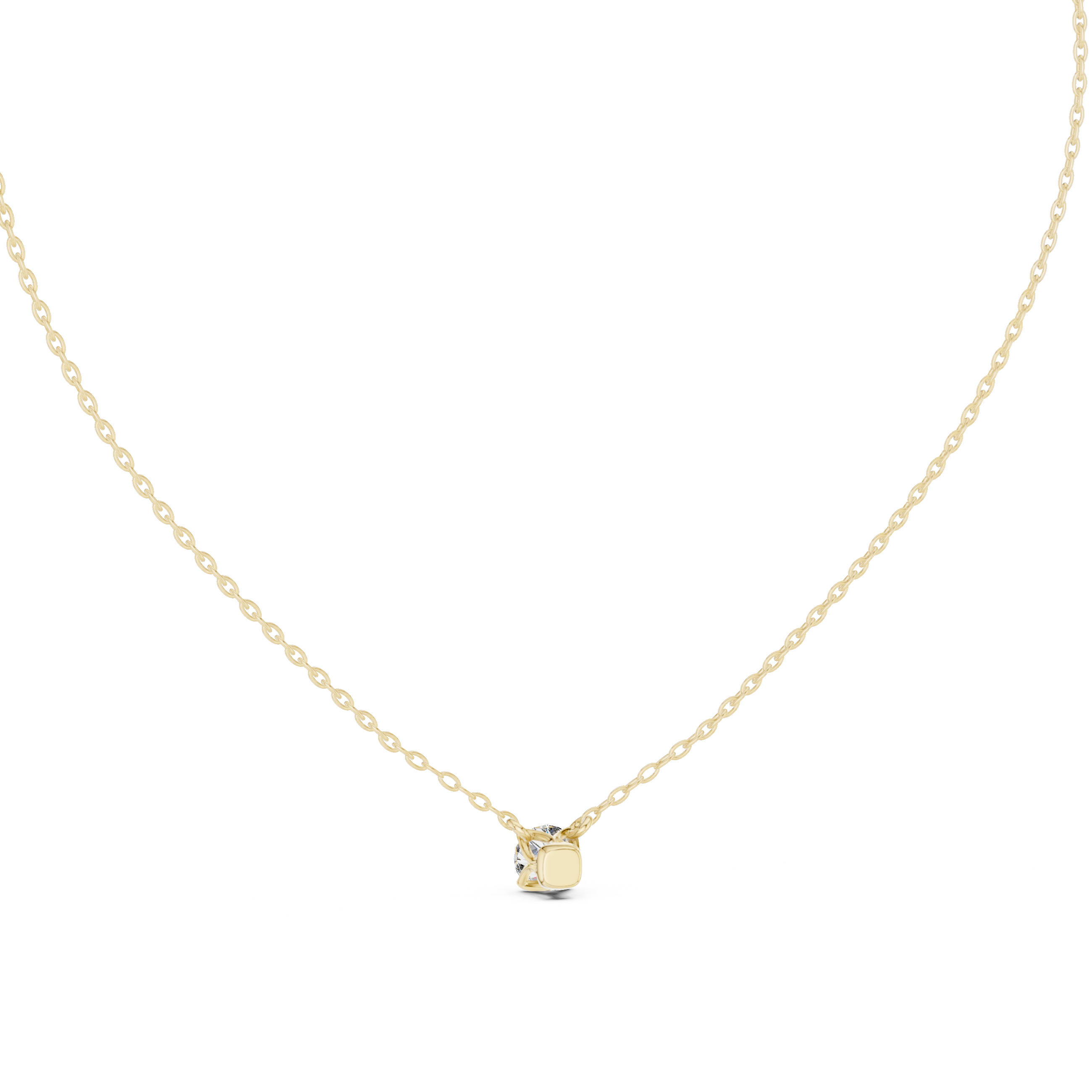 Sparkling Round Diamond Pendant