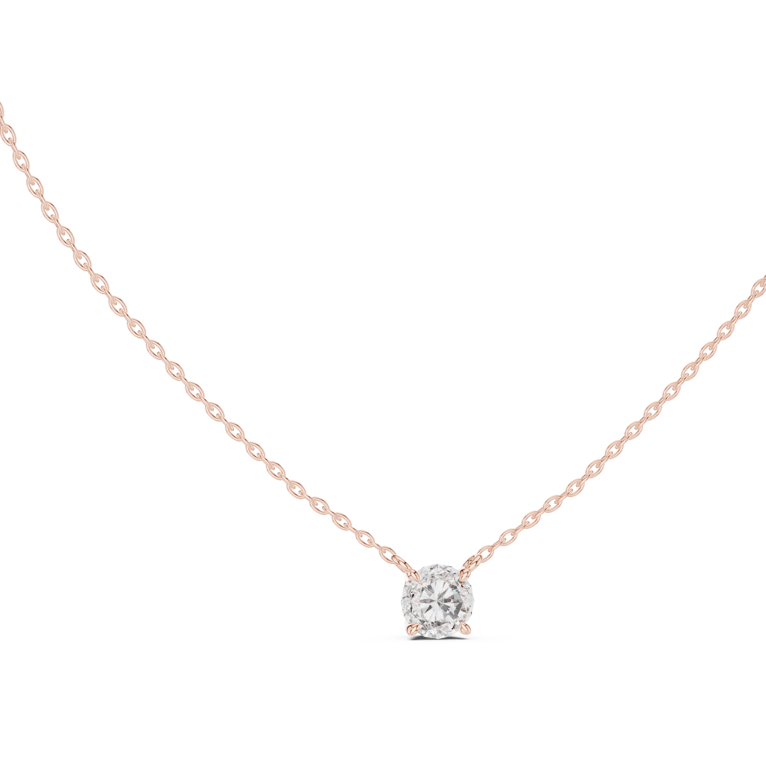 Classic Round Diamond Pendant