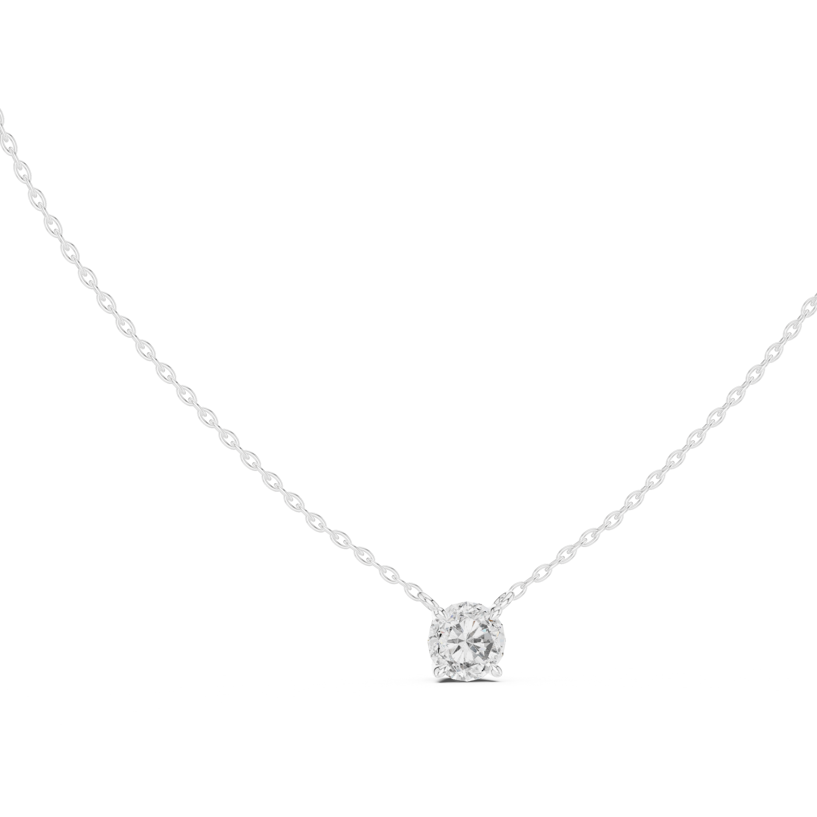 Classic Round Diamond Pendant