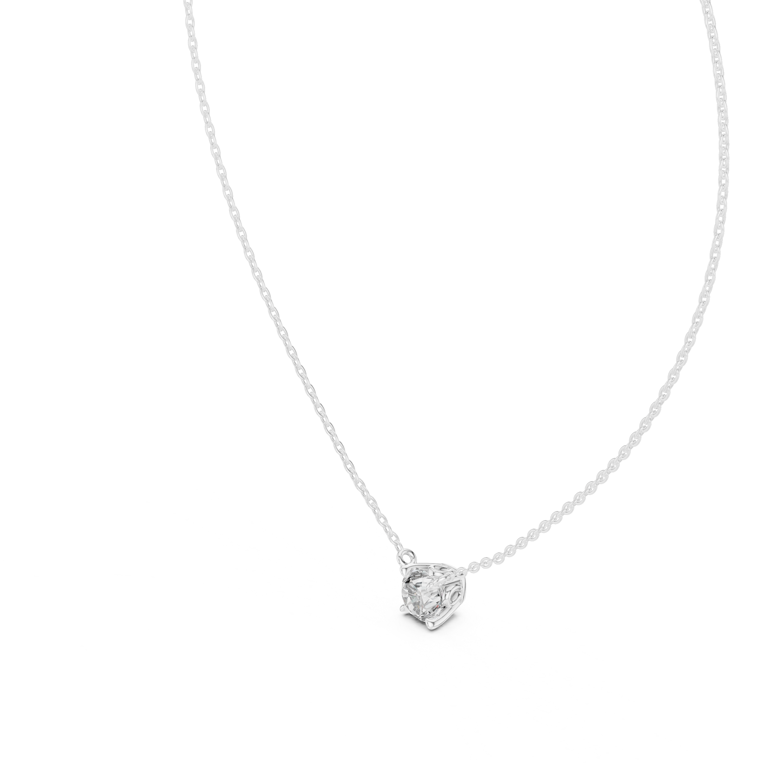 Classic Round Diamond Pendant