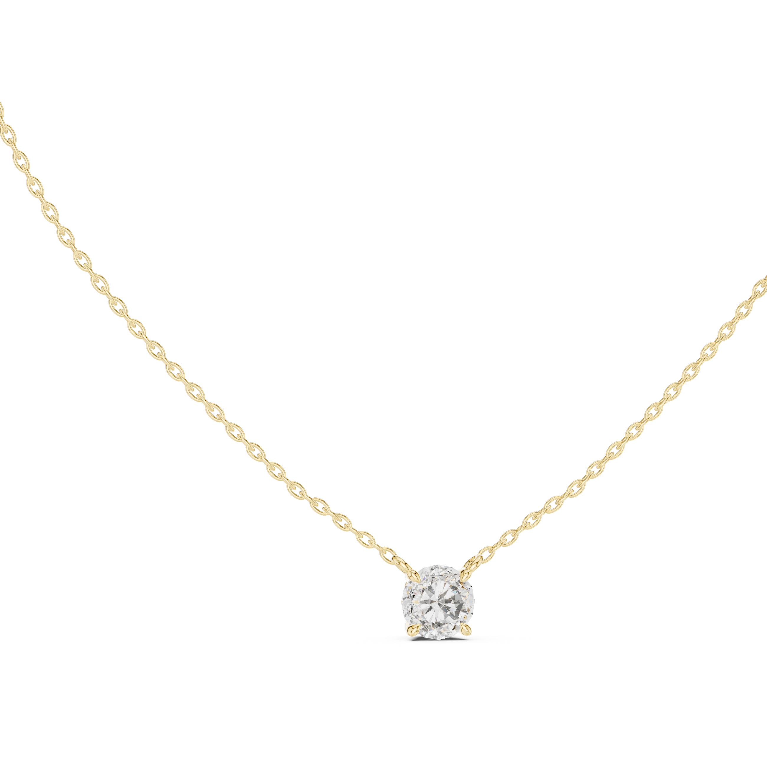 Classic Round Diamond Pendant
