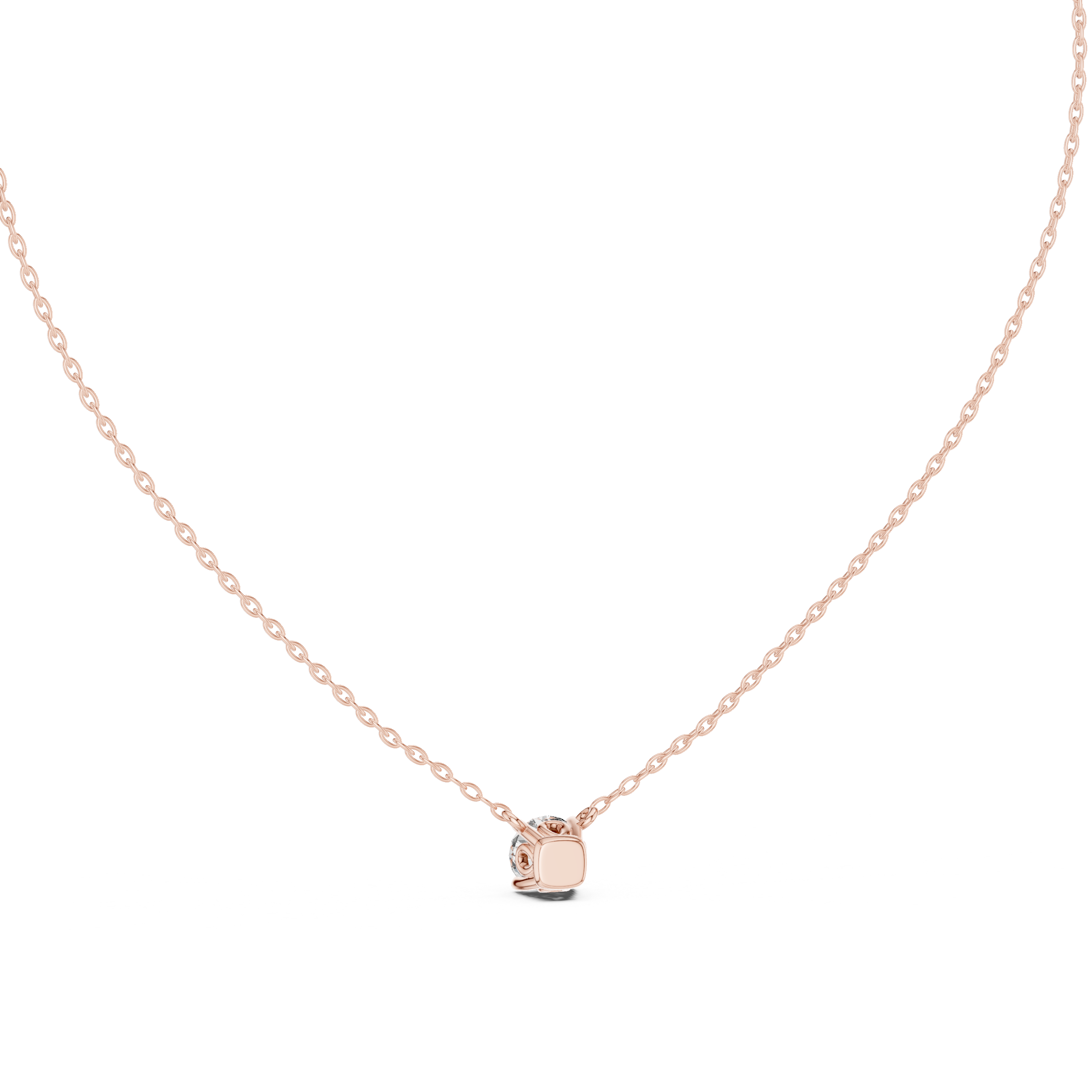 Delicate Round Diamond Pendant