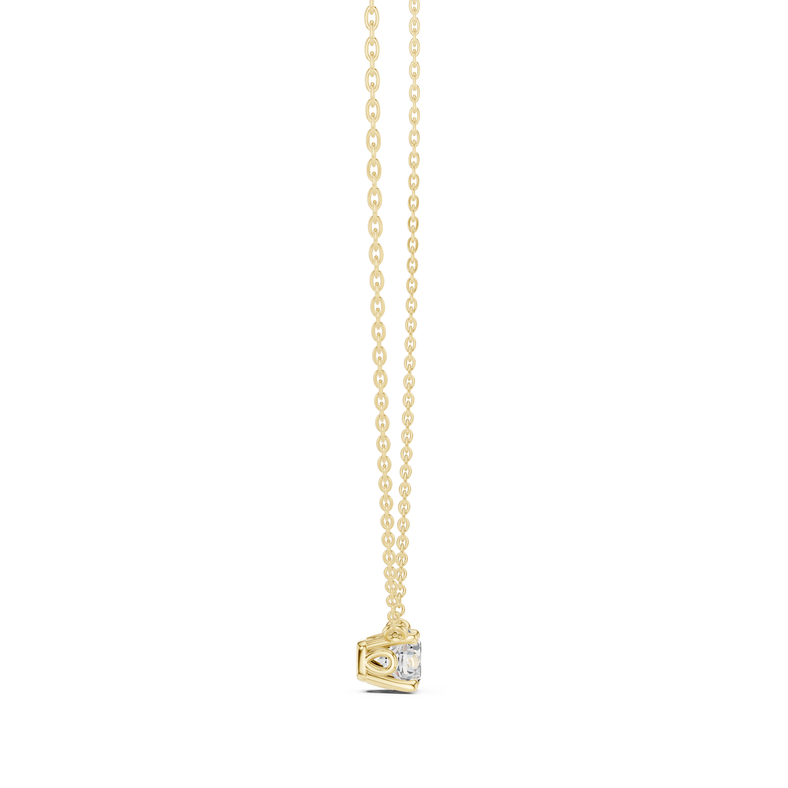 Delicate Round Diamond Pendant