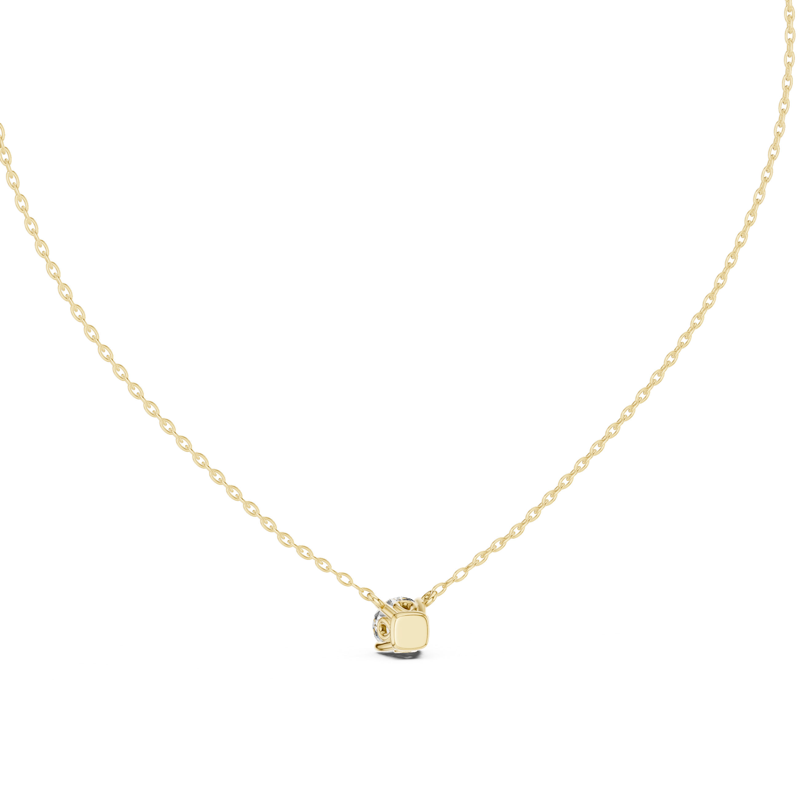 Delicate Round Diamond Pendant