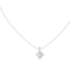 "Radiant Cushion Cut Rose Gold Pendant"