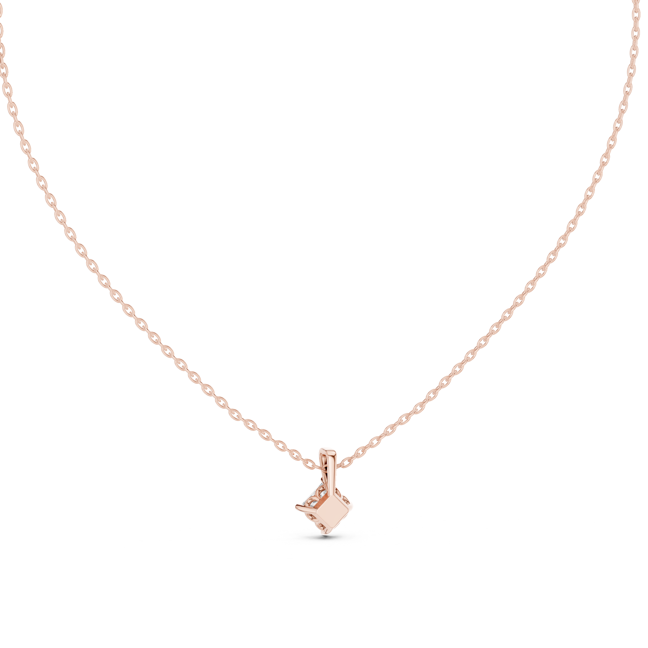 Princess-Cut Diamond Pendant