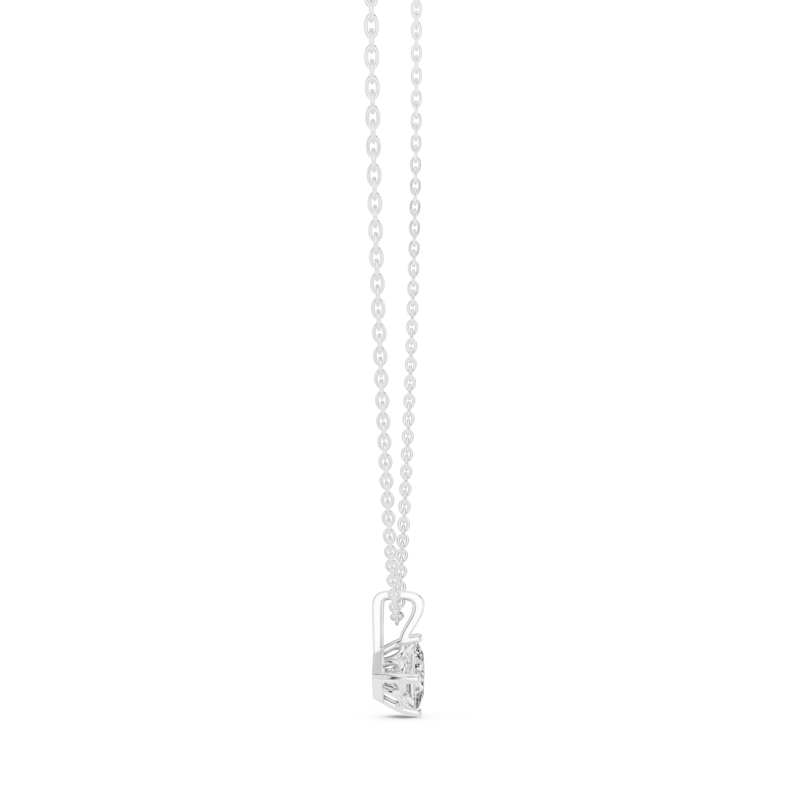Princess-Cut Diamond Pendant