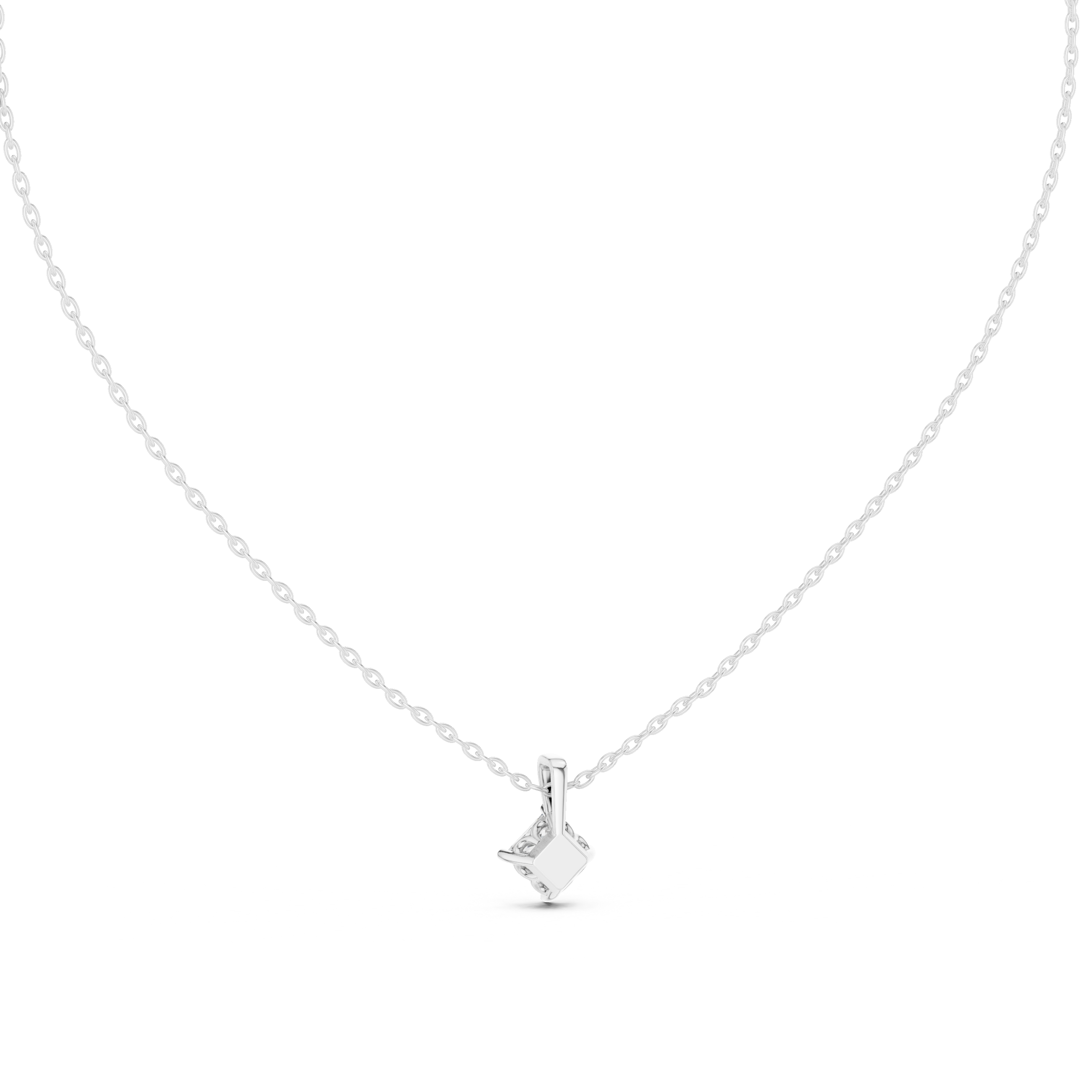 Princess-Cut Diamond Pendant