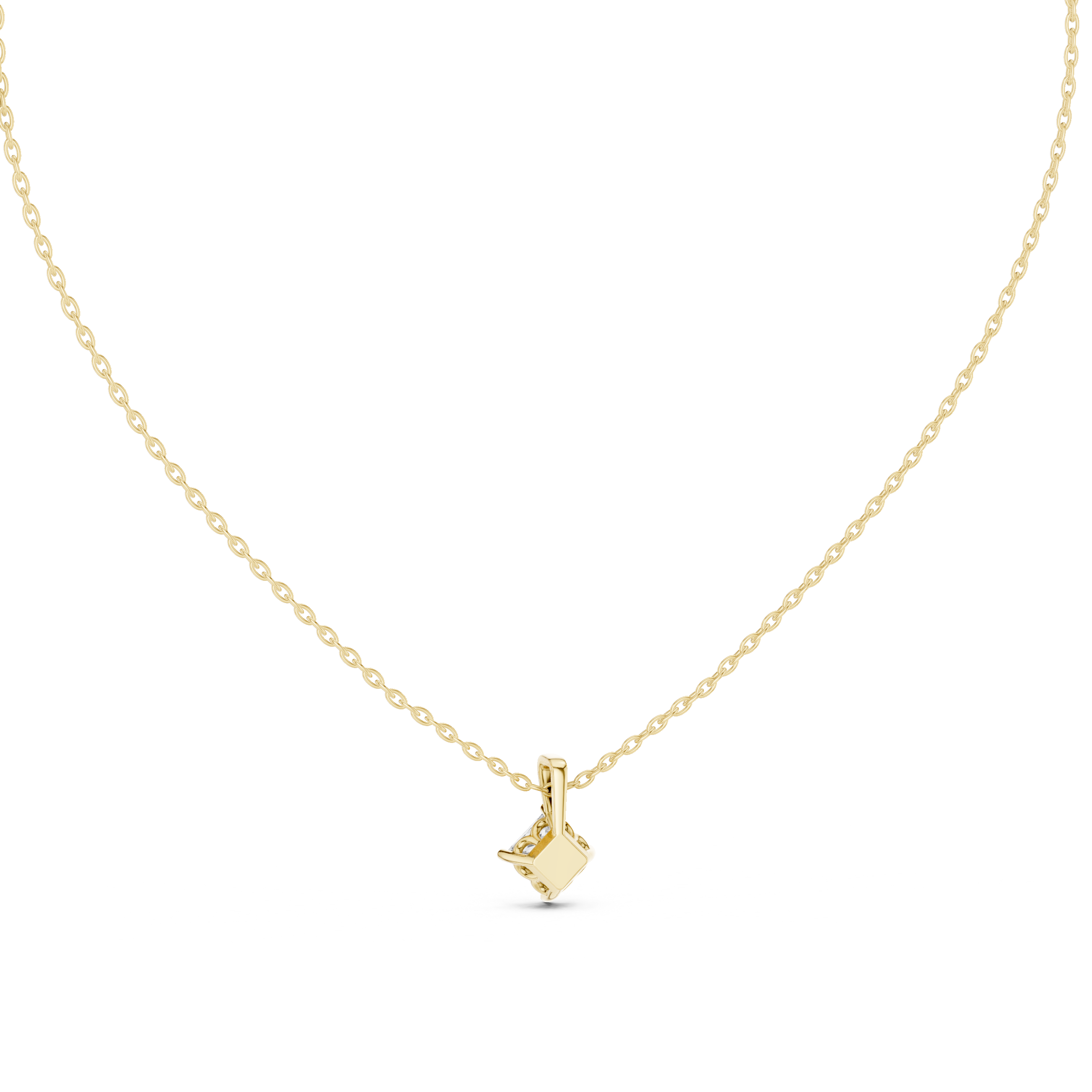 Princess-Cut Diamond Pendant