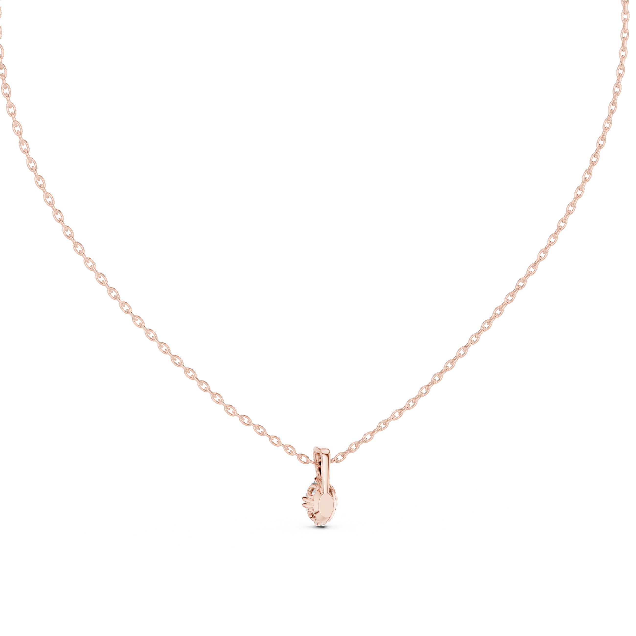 classic elegance stunning oval-shaped diamond pendant