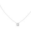"Radiant Cushion Cut Solitaire Diamond Pendant"