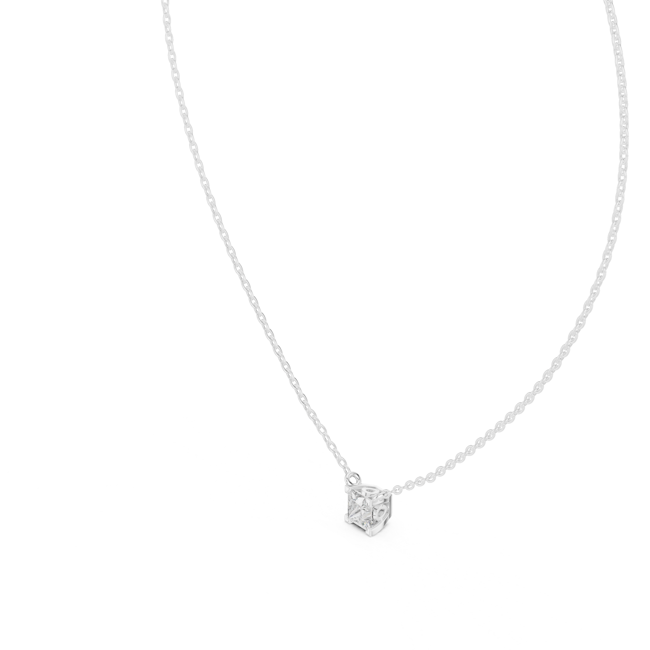 square-cut diamond set