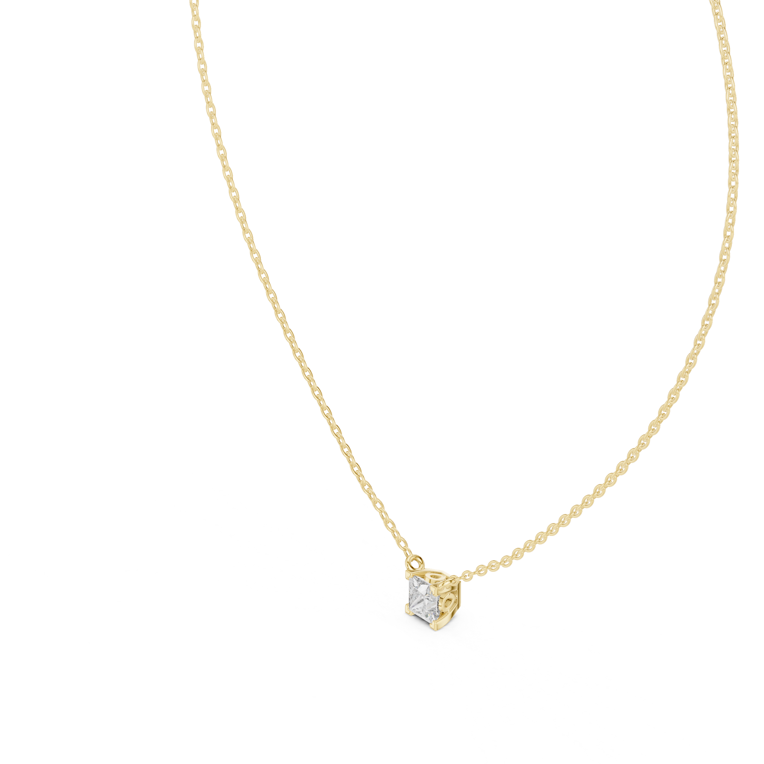 square-cut diamond set