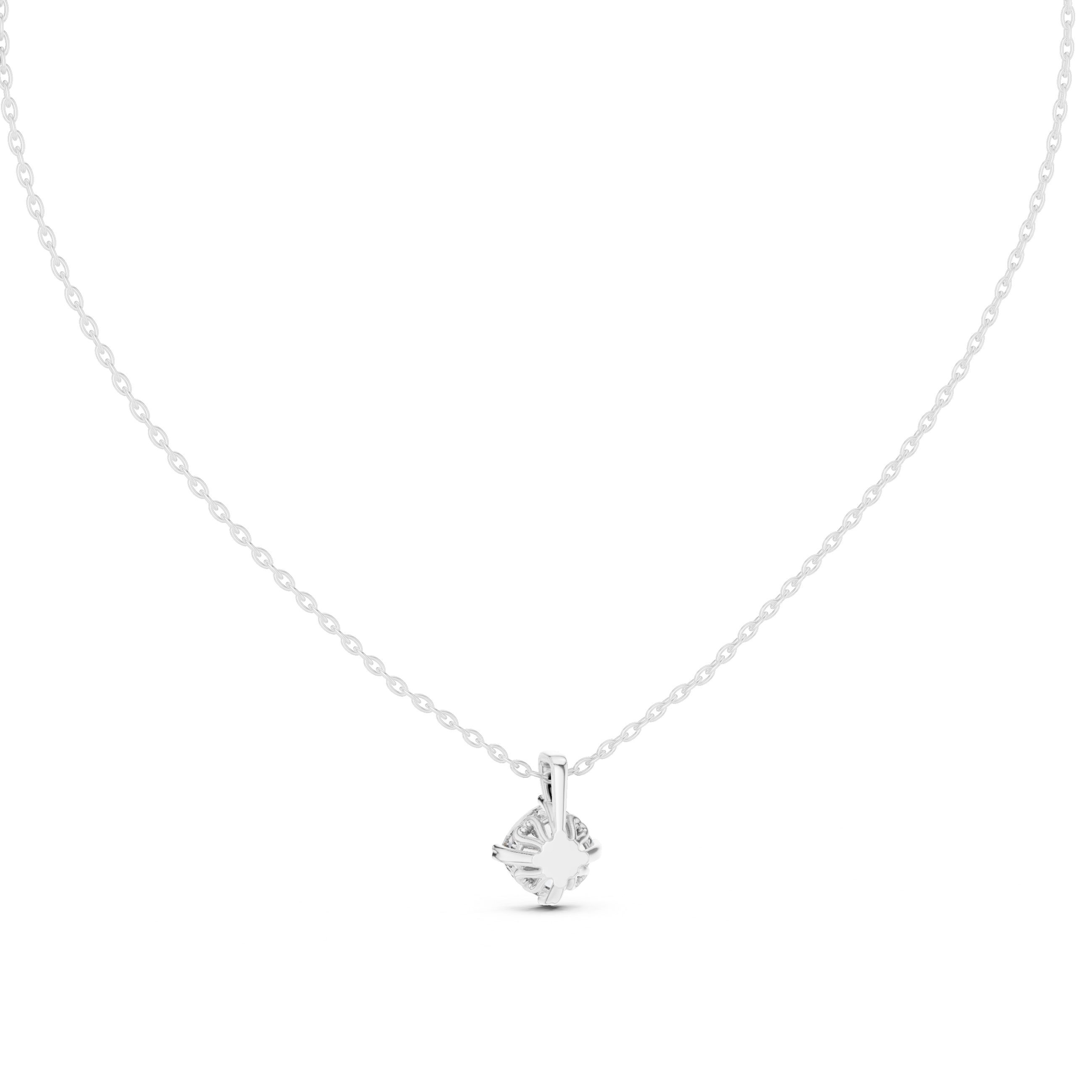 Round brilliant-cut diamond pendant