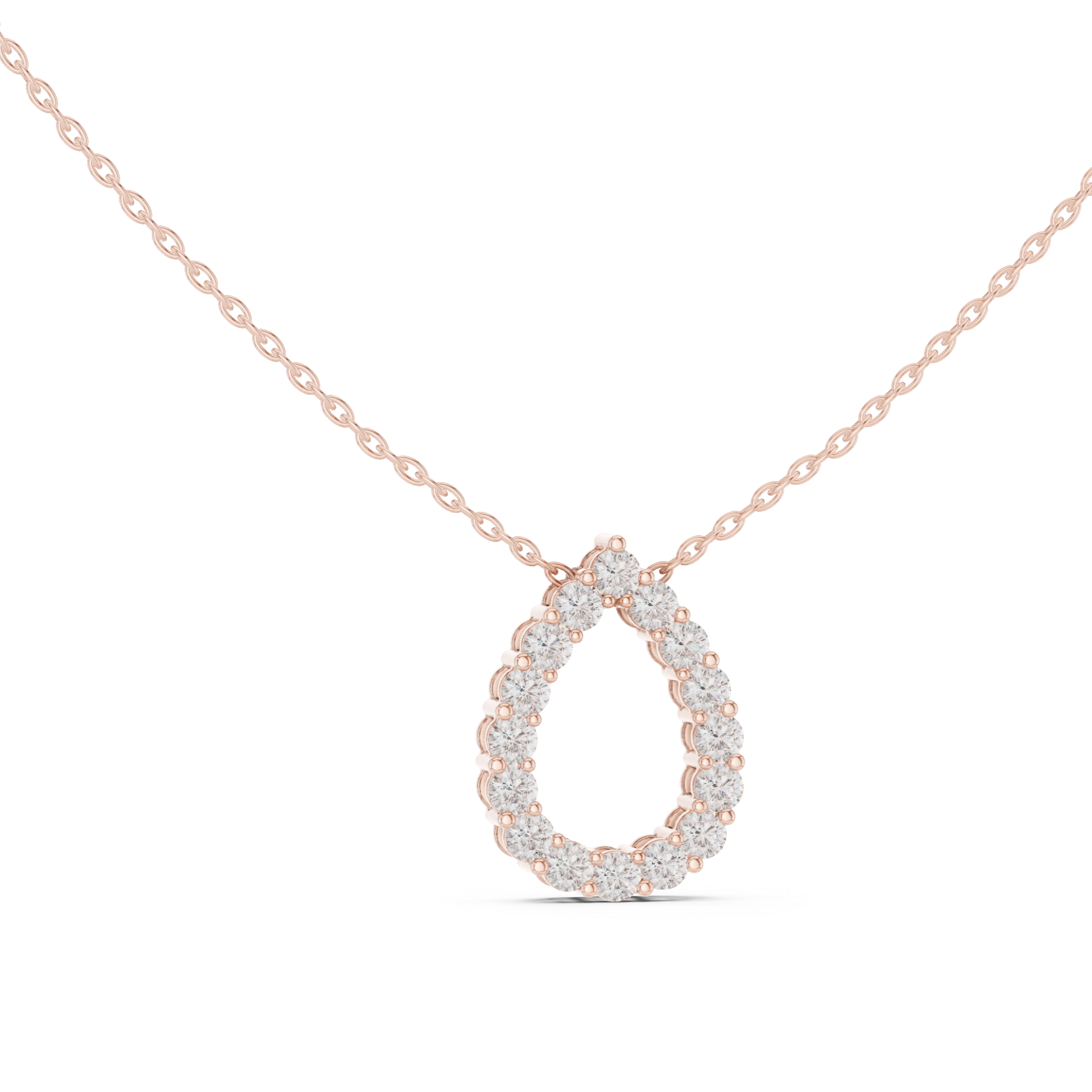 Diamond Teardrop Pendant