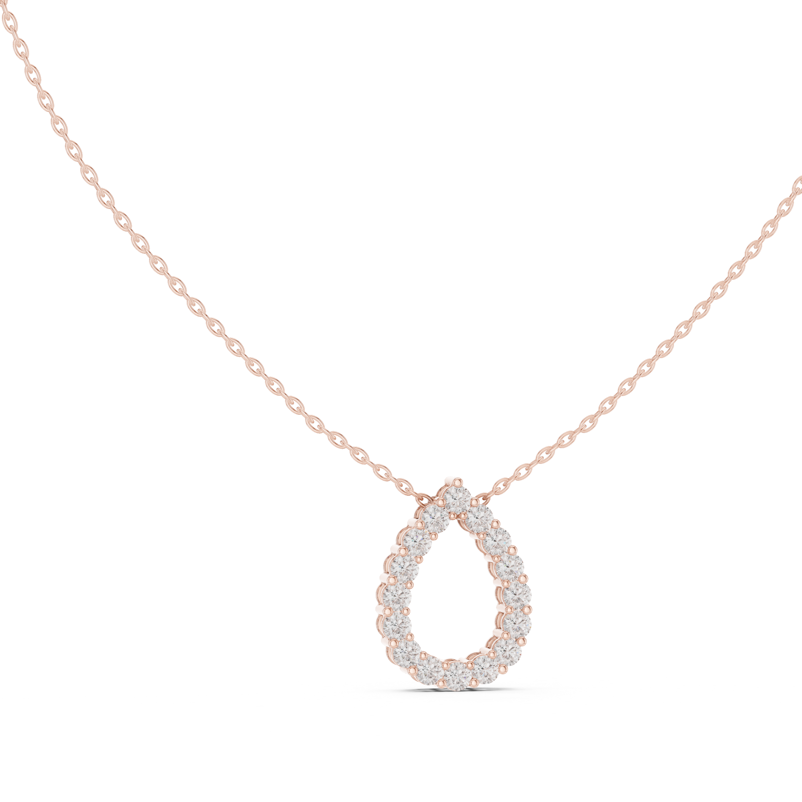 Diamond Teardrop Pendant