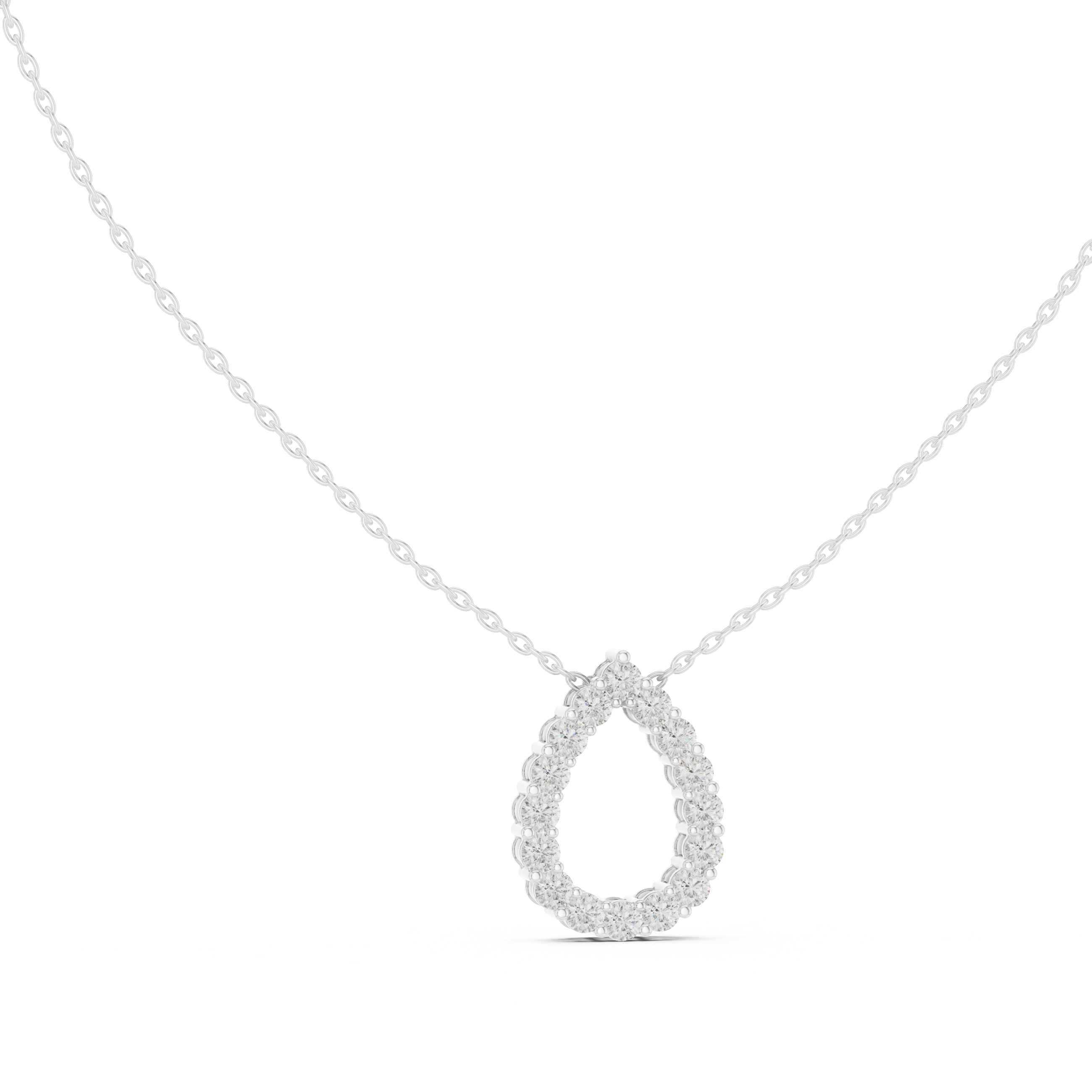 Diamond Teardrop Pendant