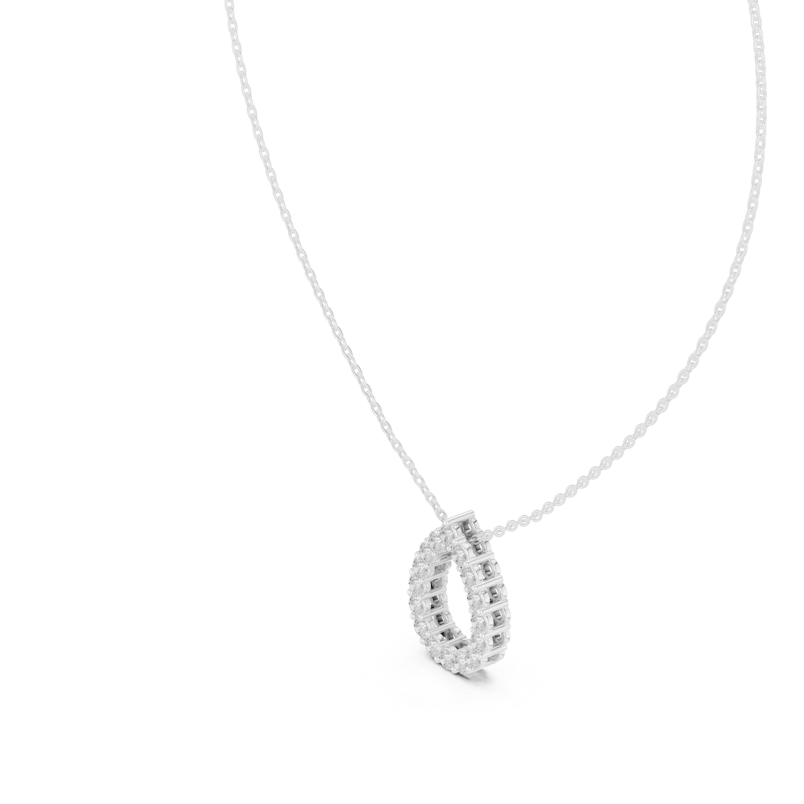 Diamond Teardrop Pendant
