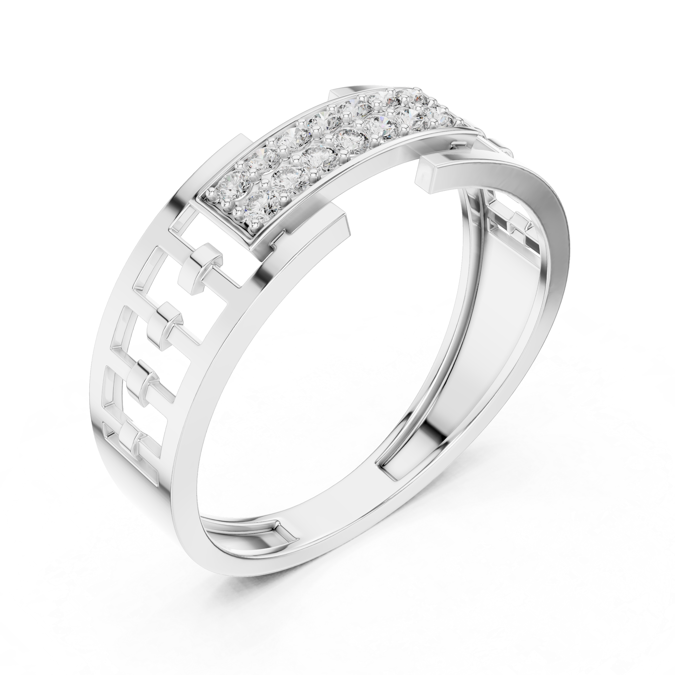 Bold Links Diamond Band