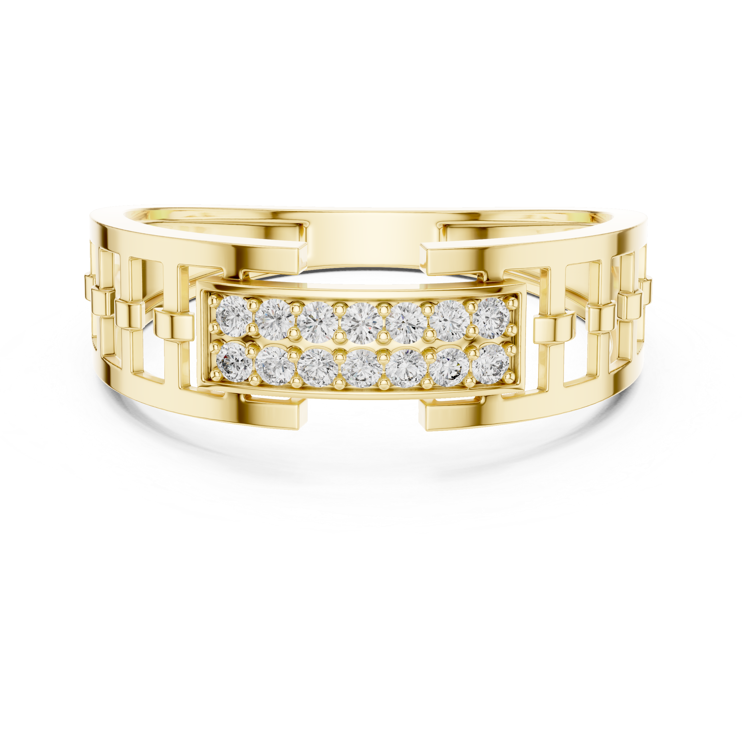 Bold Links Diamond Band