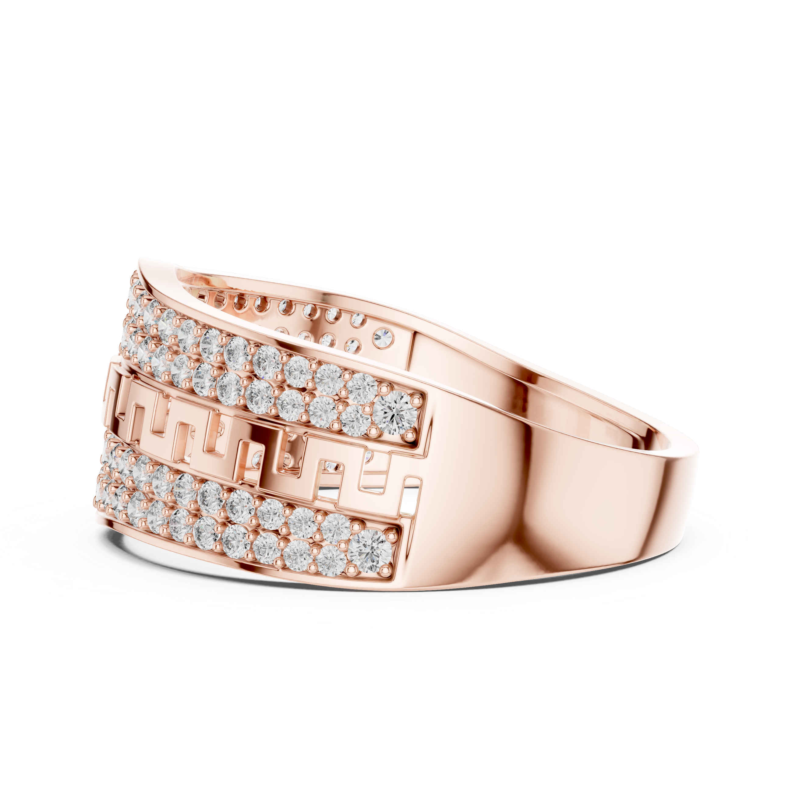 Golden Radiance The Diamond Maze Ring