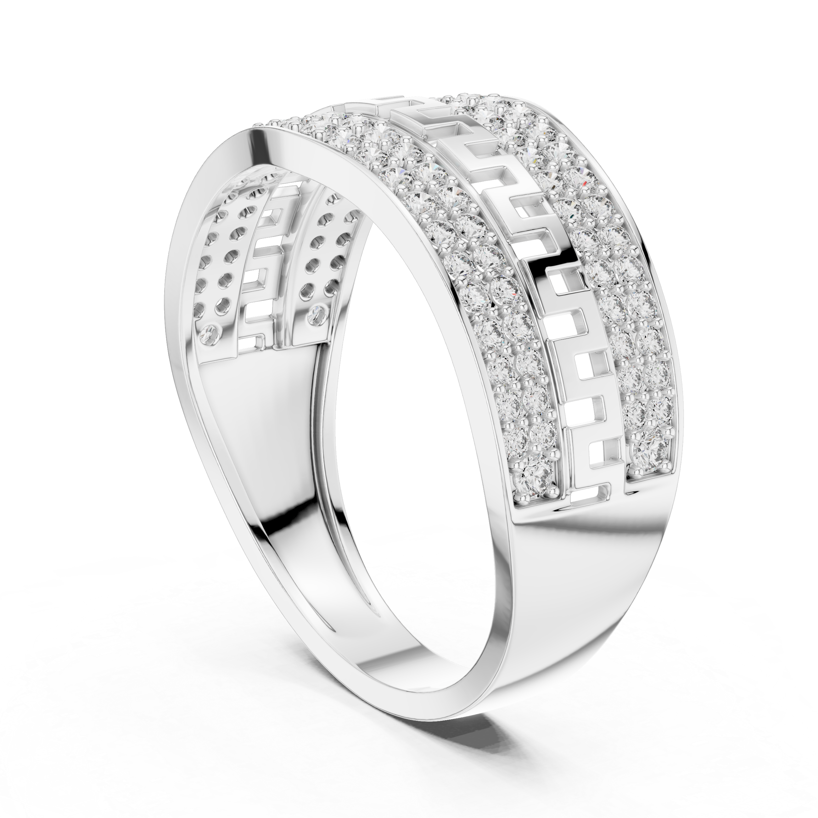 Golden Radiance The Diamond Maze Ring