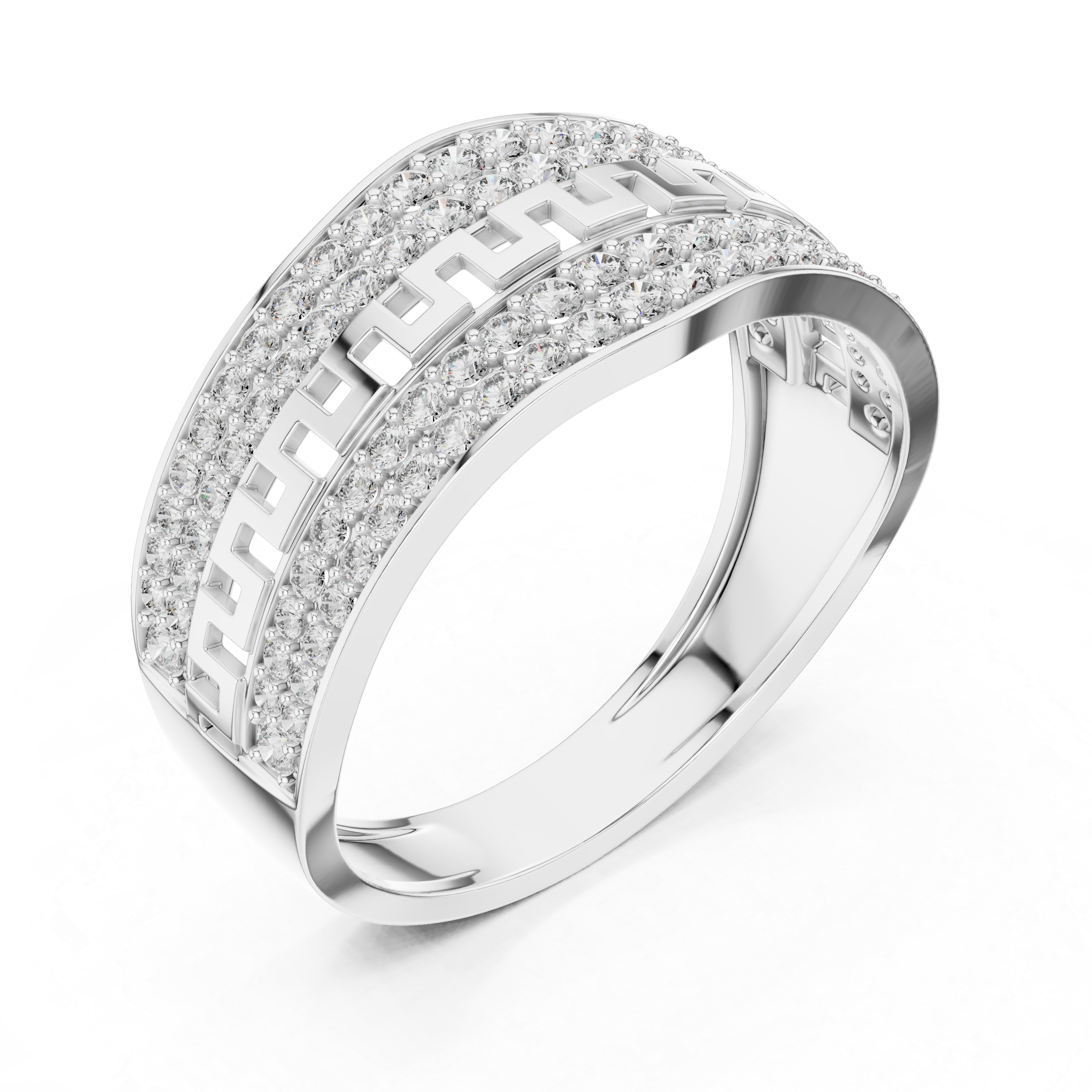 Golden Radiance The Diamond Maze Ring