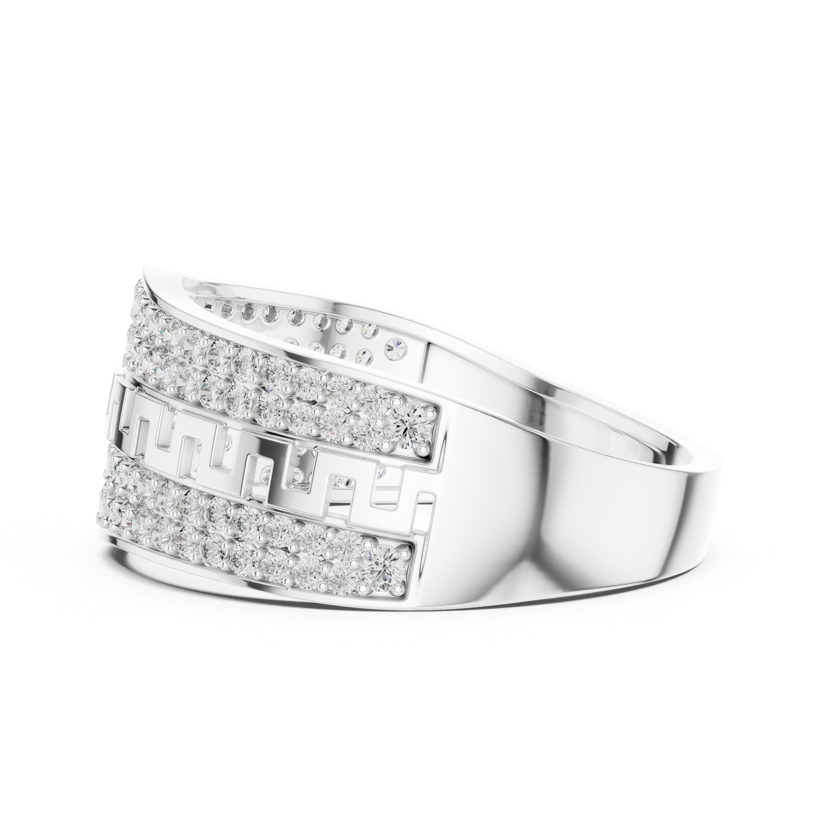 Golden Radiance The Diamond Maze Ring
