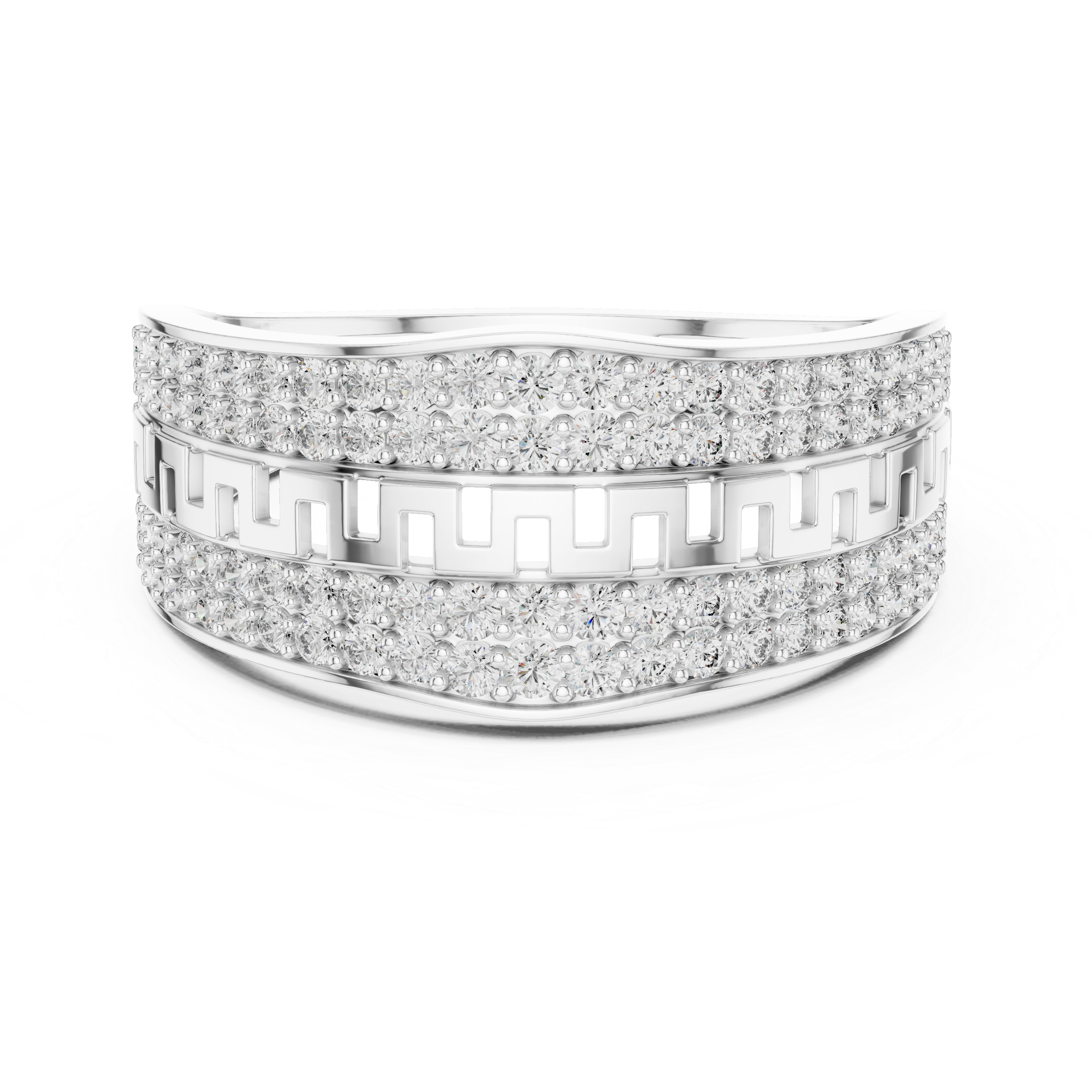 Golden Radiance The Diamond Maze Ring