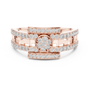 Rose Gold and Diamond Statement Ring