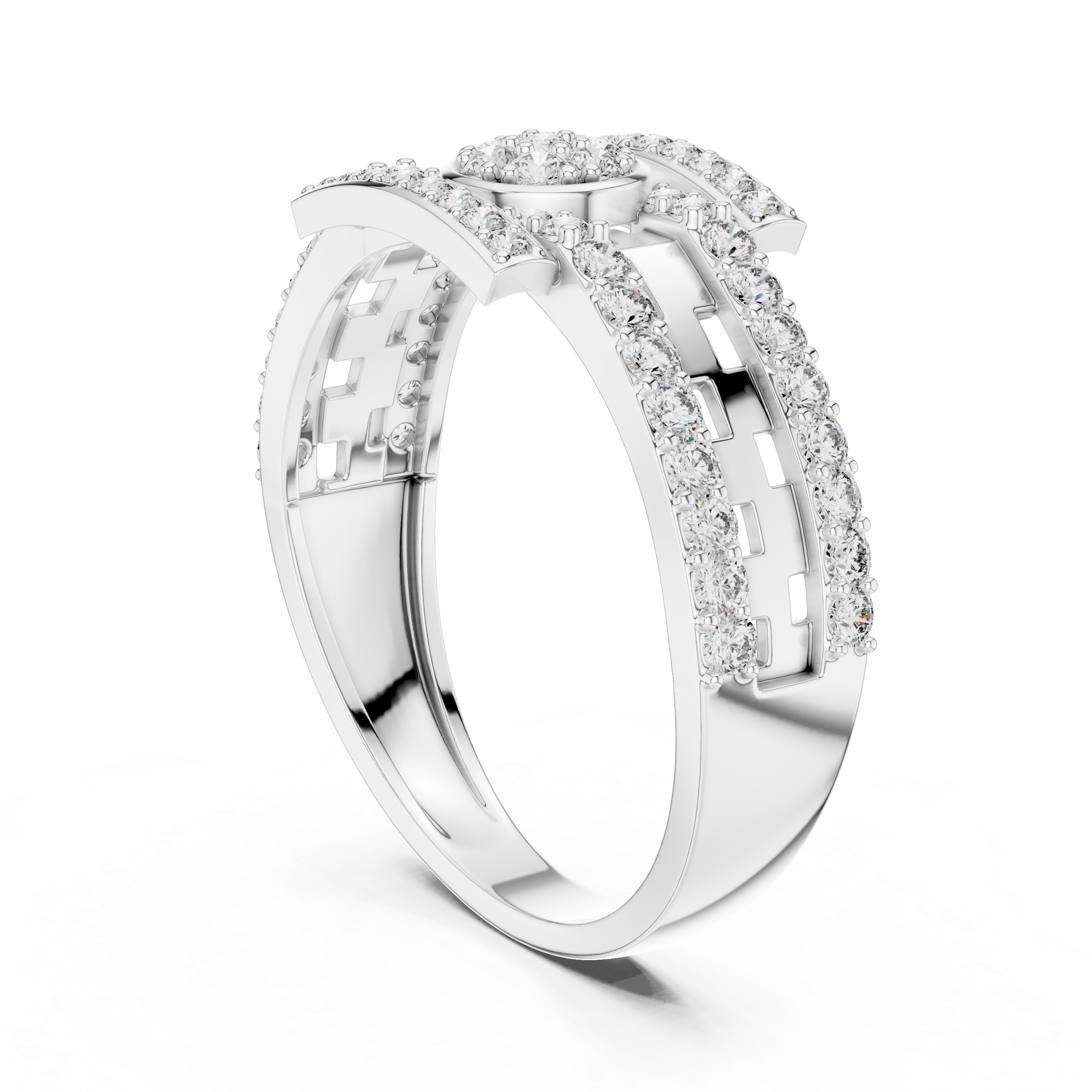 Rose Gold and Diamond Statement Ring
