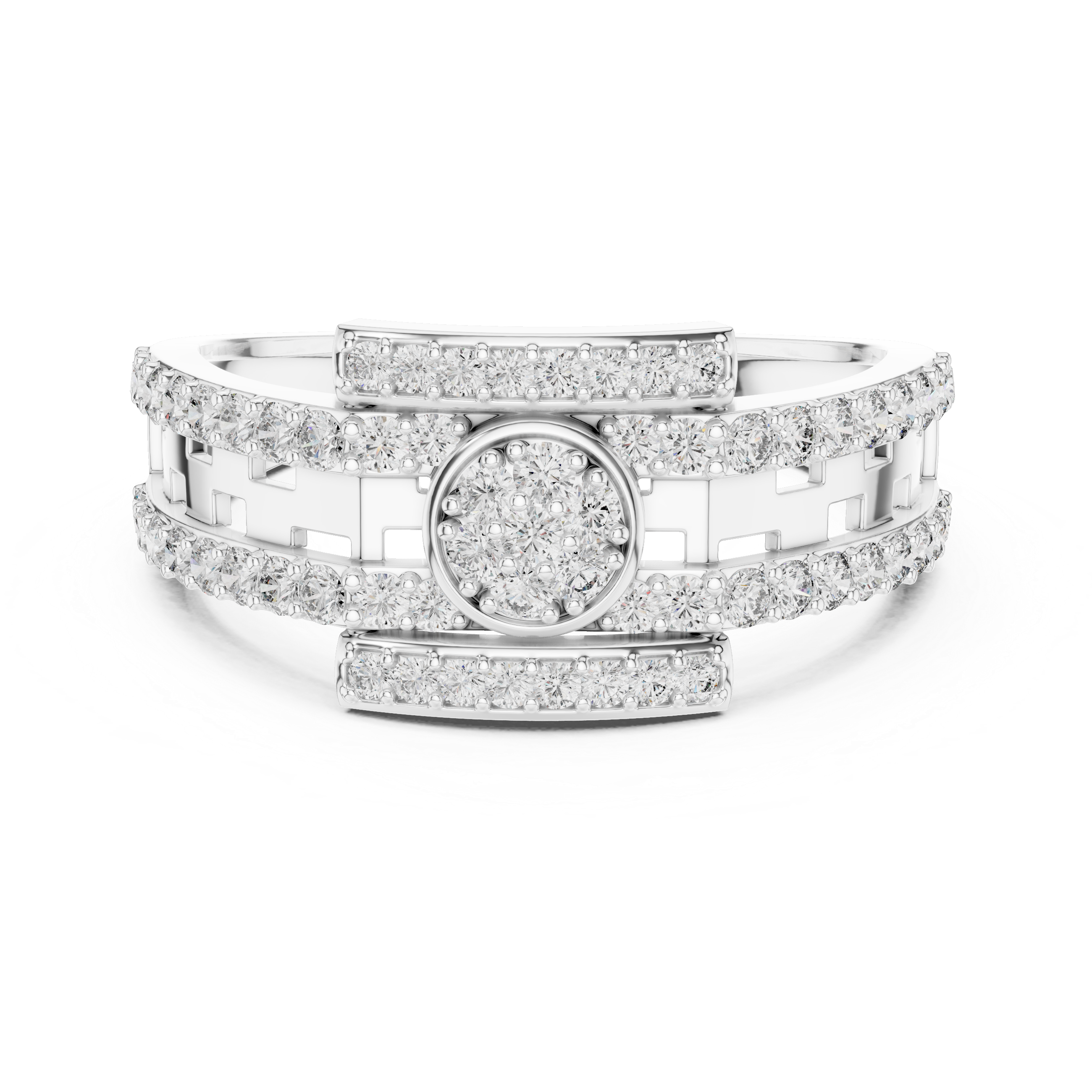 Rose Gold and Diamond Statement Ring