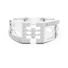 Radiant Gold Diamond Clasp Ring