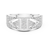Rose Gold Diamond Statement Ring with Geometric Design