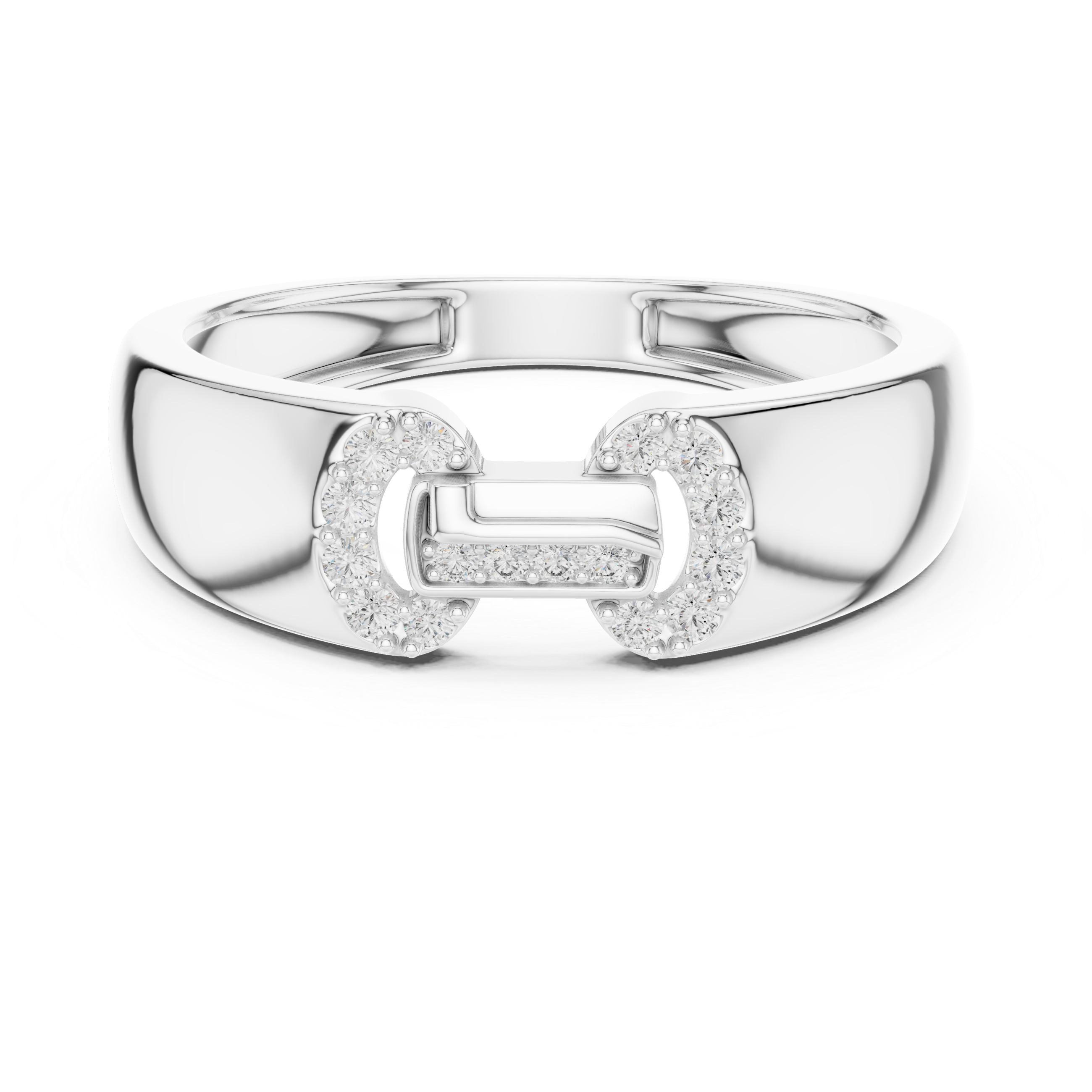 Minimalist Gold Ring with Diamond Embellishments