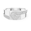 Radiant Gold Diamond Geometric Ring