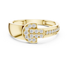 Delicate Diamonds Set in Rose Gold