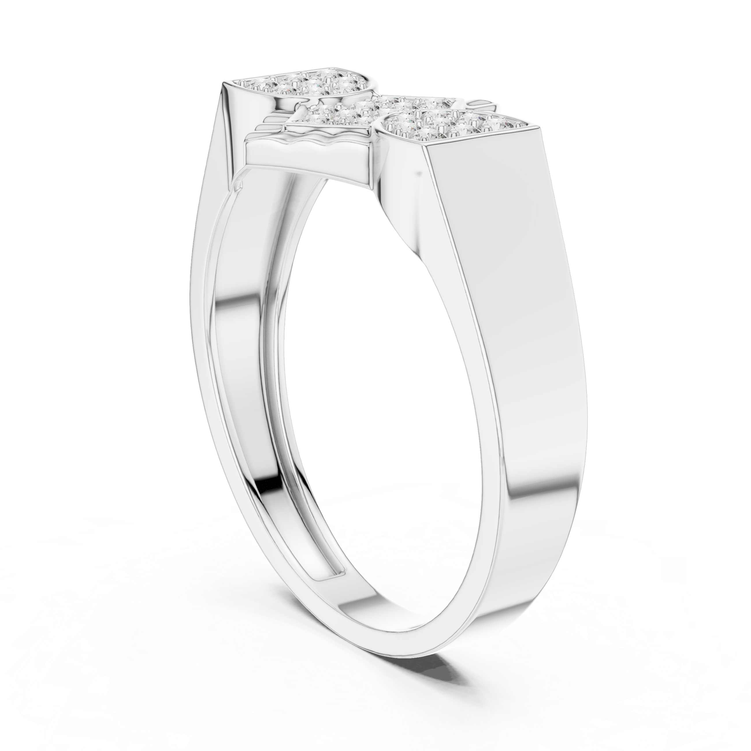 Twin Teardrop Harmony Ring