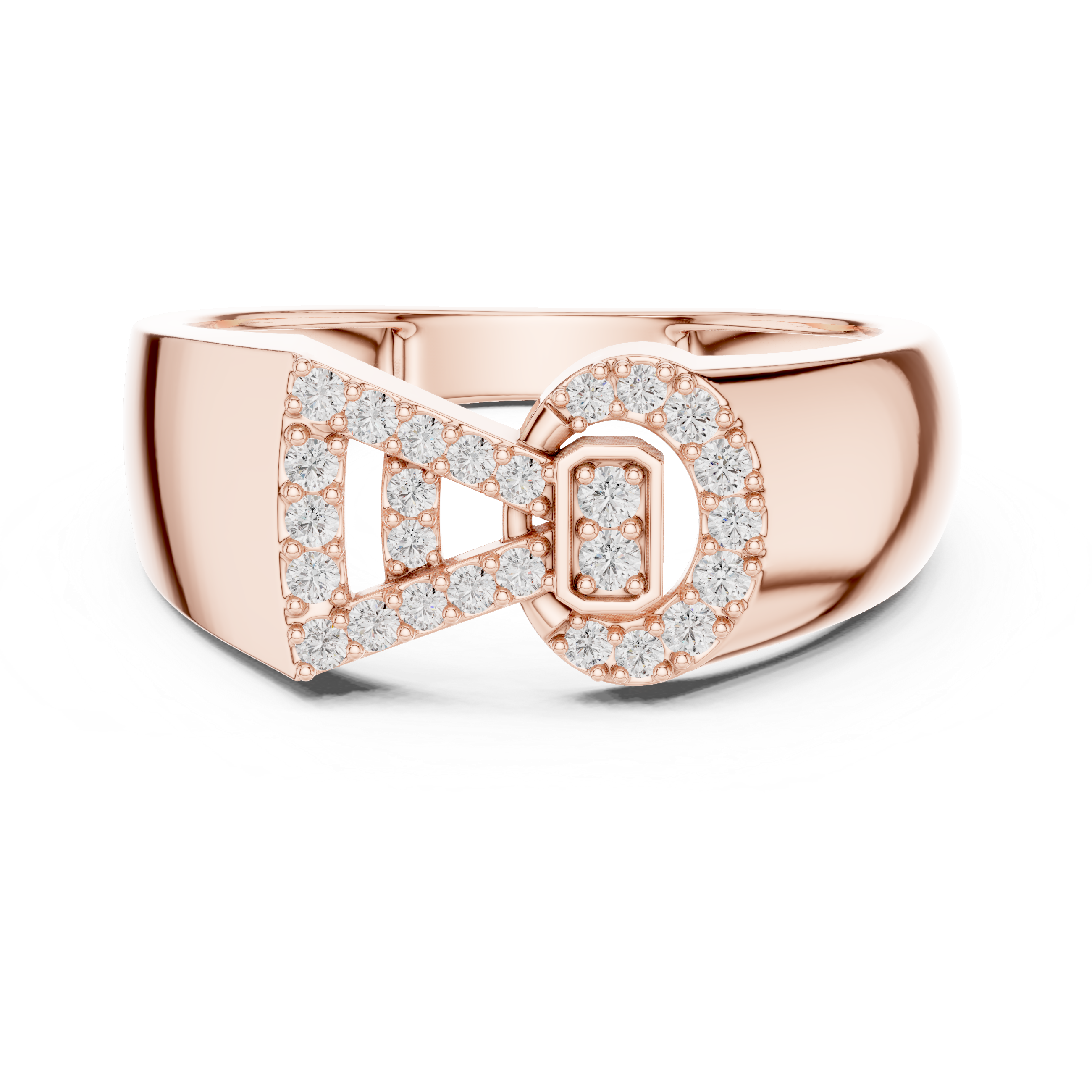 Sparkling Bow Tie Ring