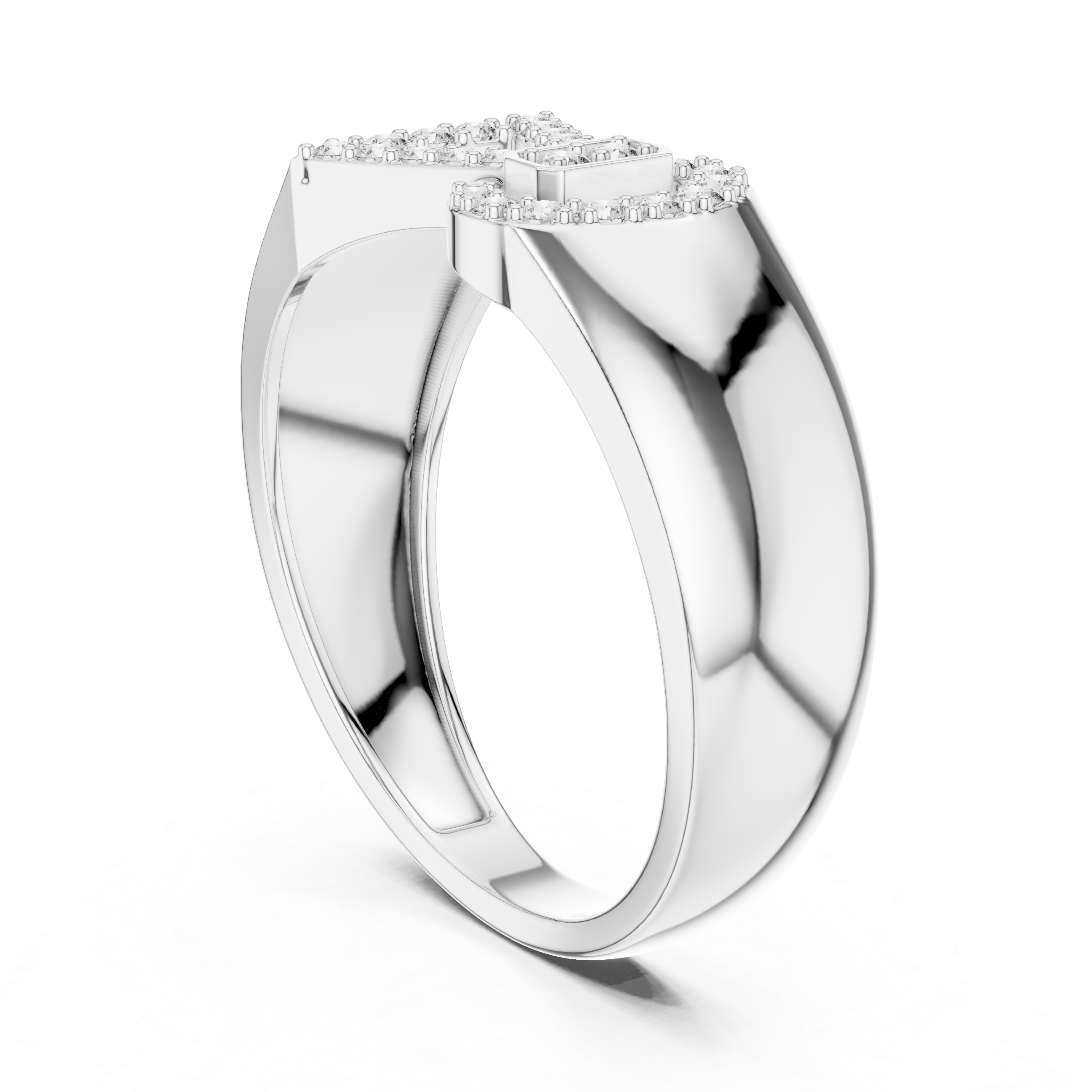 Sparkling Bow Tie Ring