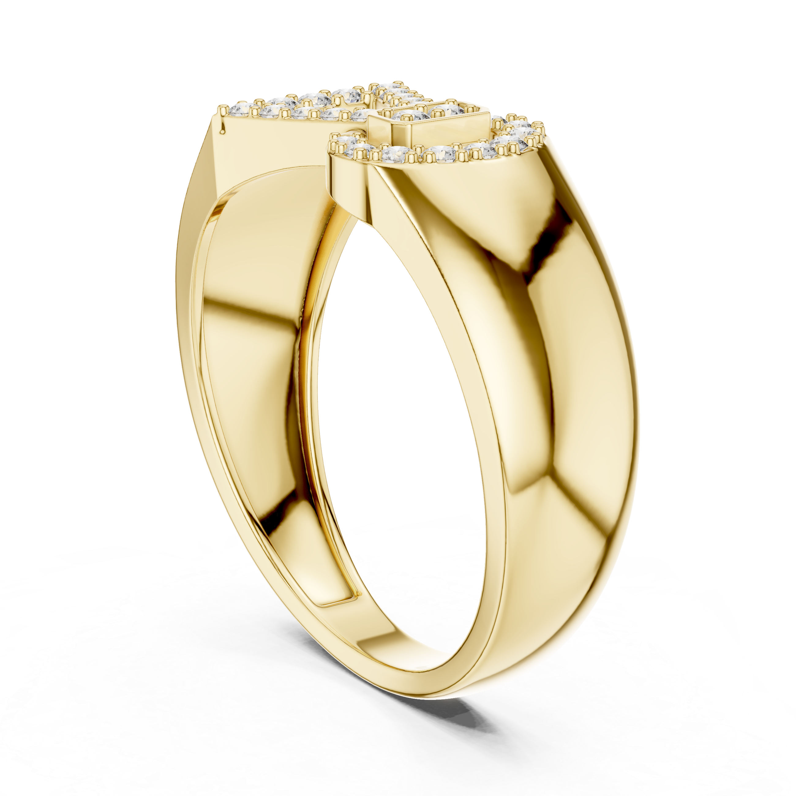 Sparkling Bow Tie Ring