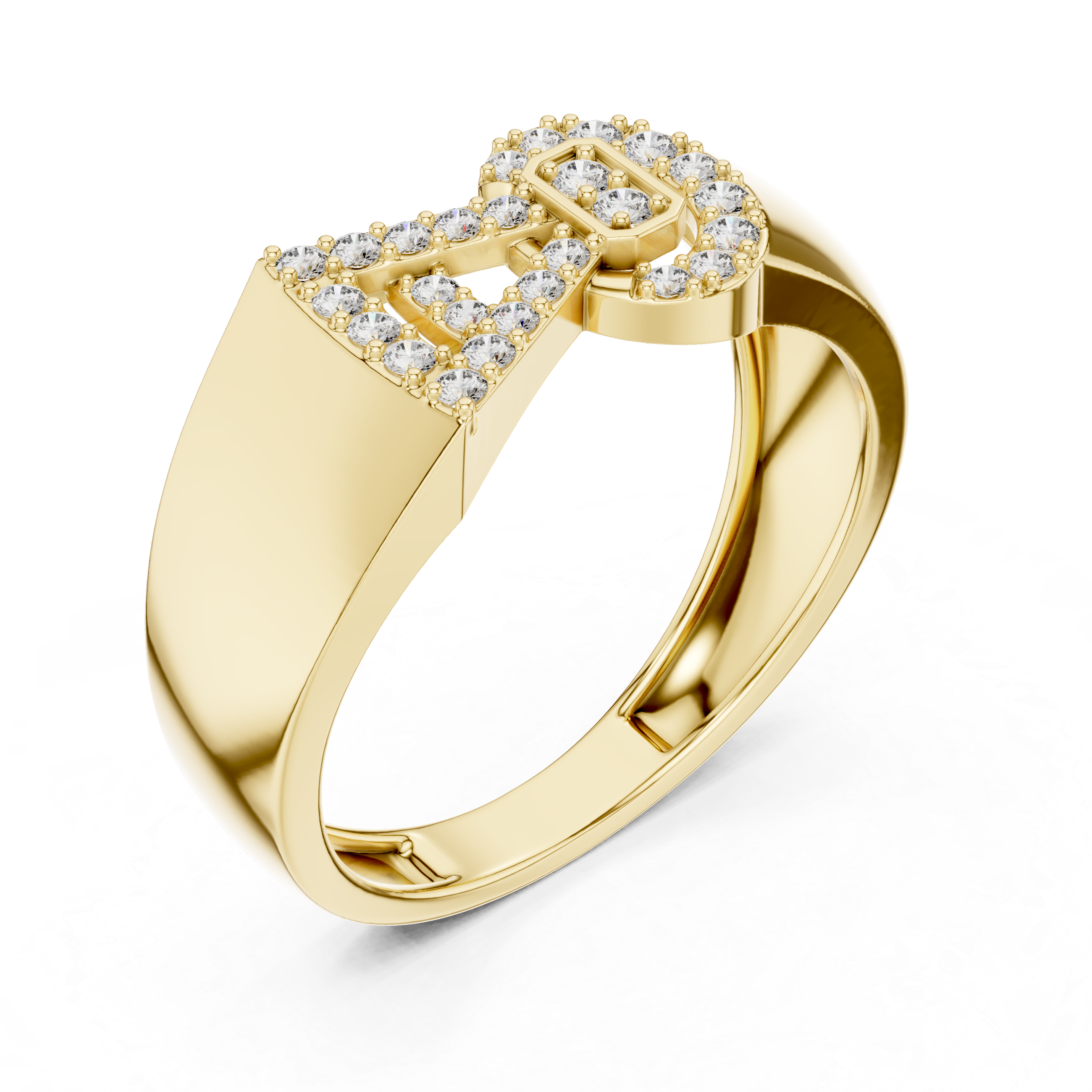 Sparkling Bow Tie Ring